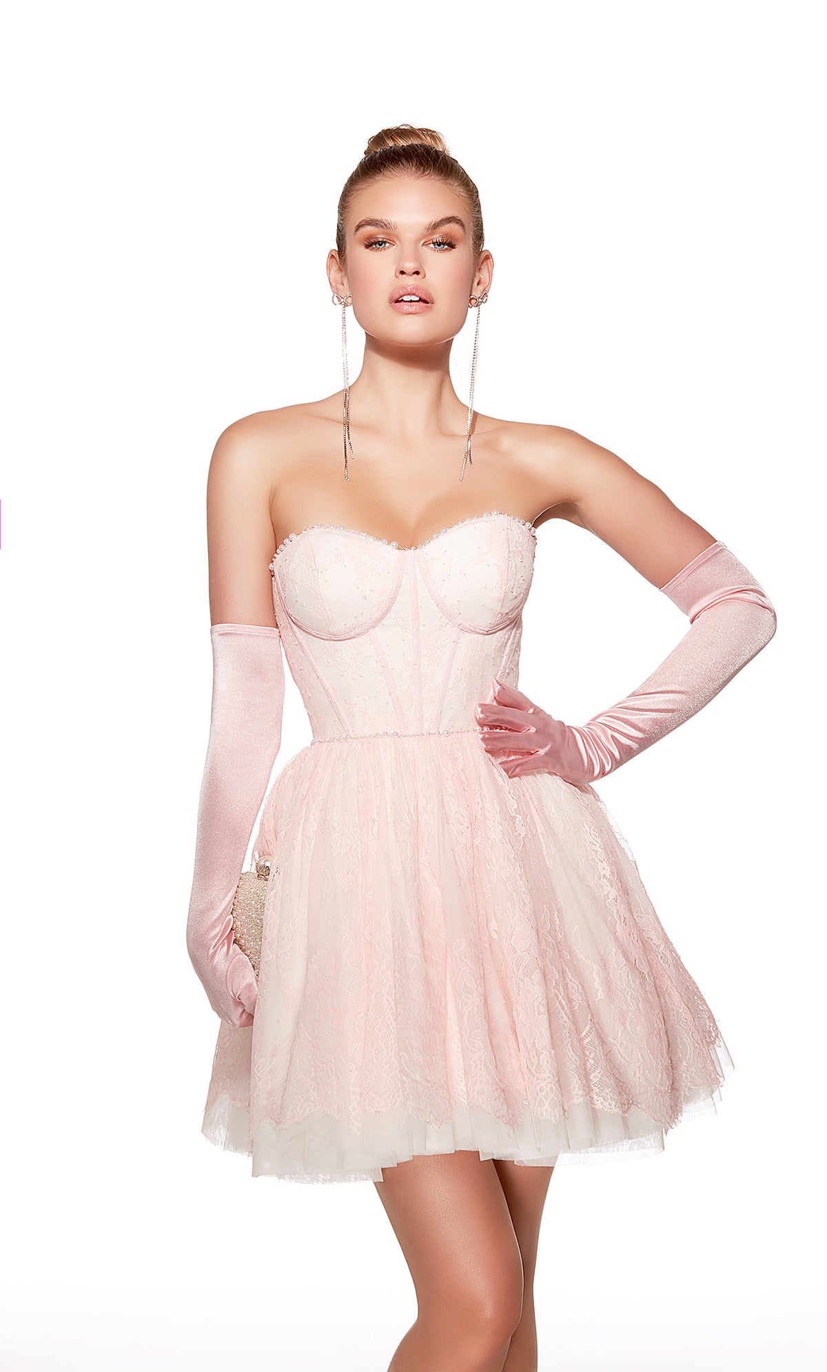 Alyce Paris 30041 Homecoming Short Sweetheart Neckline Corset Mermaid Dress