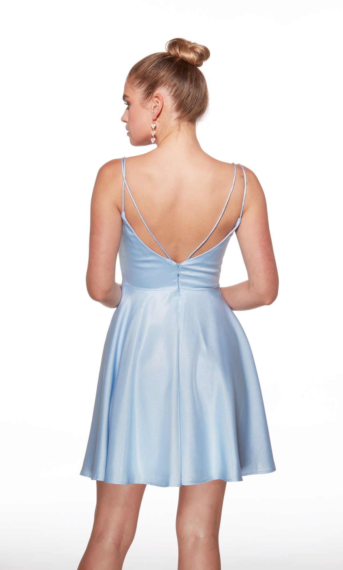 Alyce Paris 30051 Homecoming Short Cowl Neckline Simple A Line Dress
