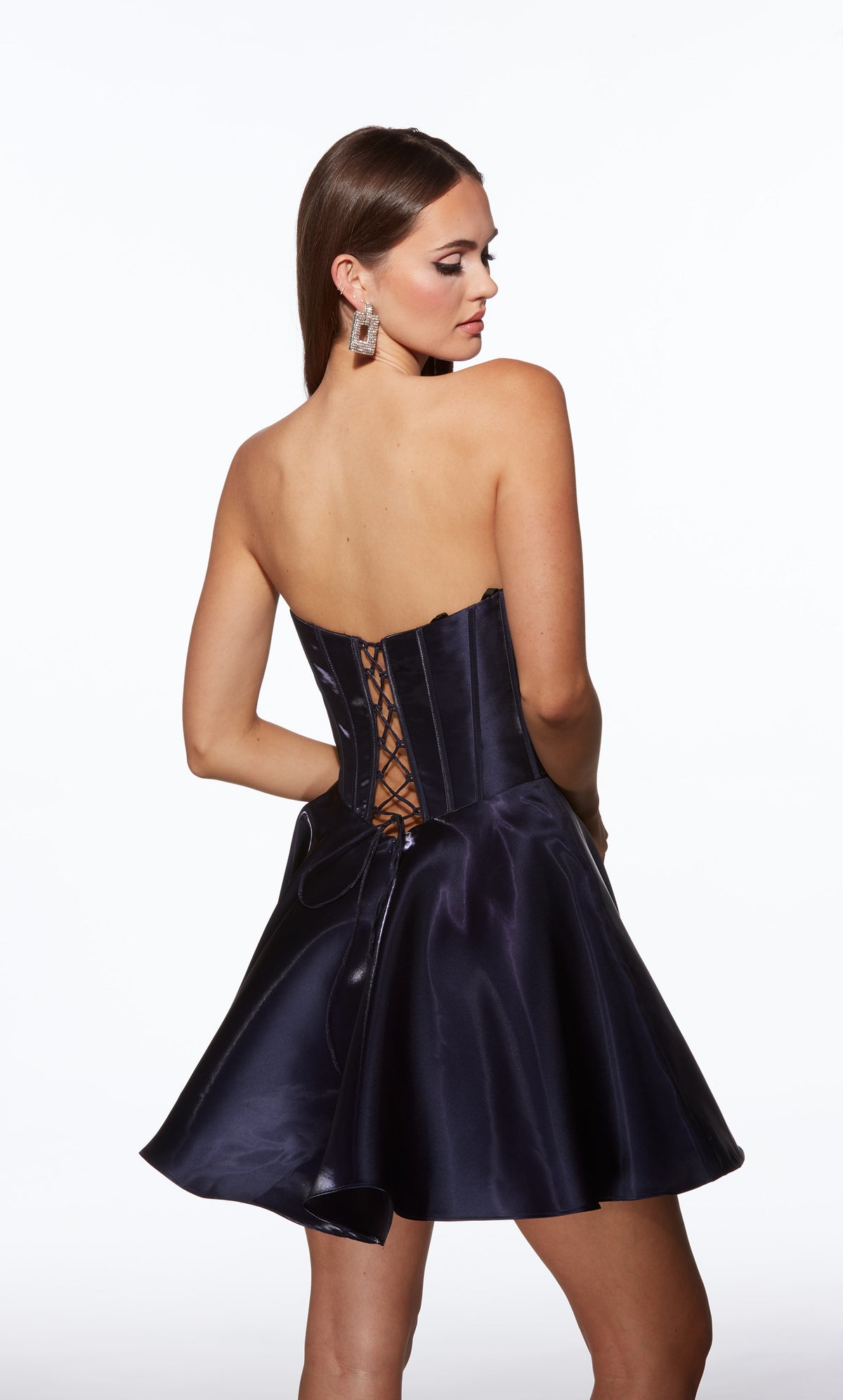 Alyce Paris 30058 Heimkehr kurzer Schatz Ausschnitt Corsett Ein Linienkleid