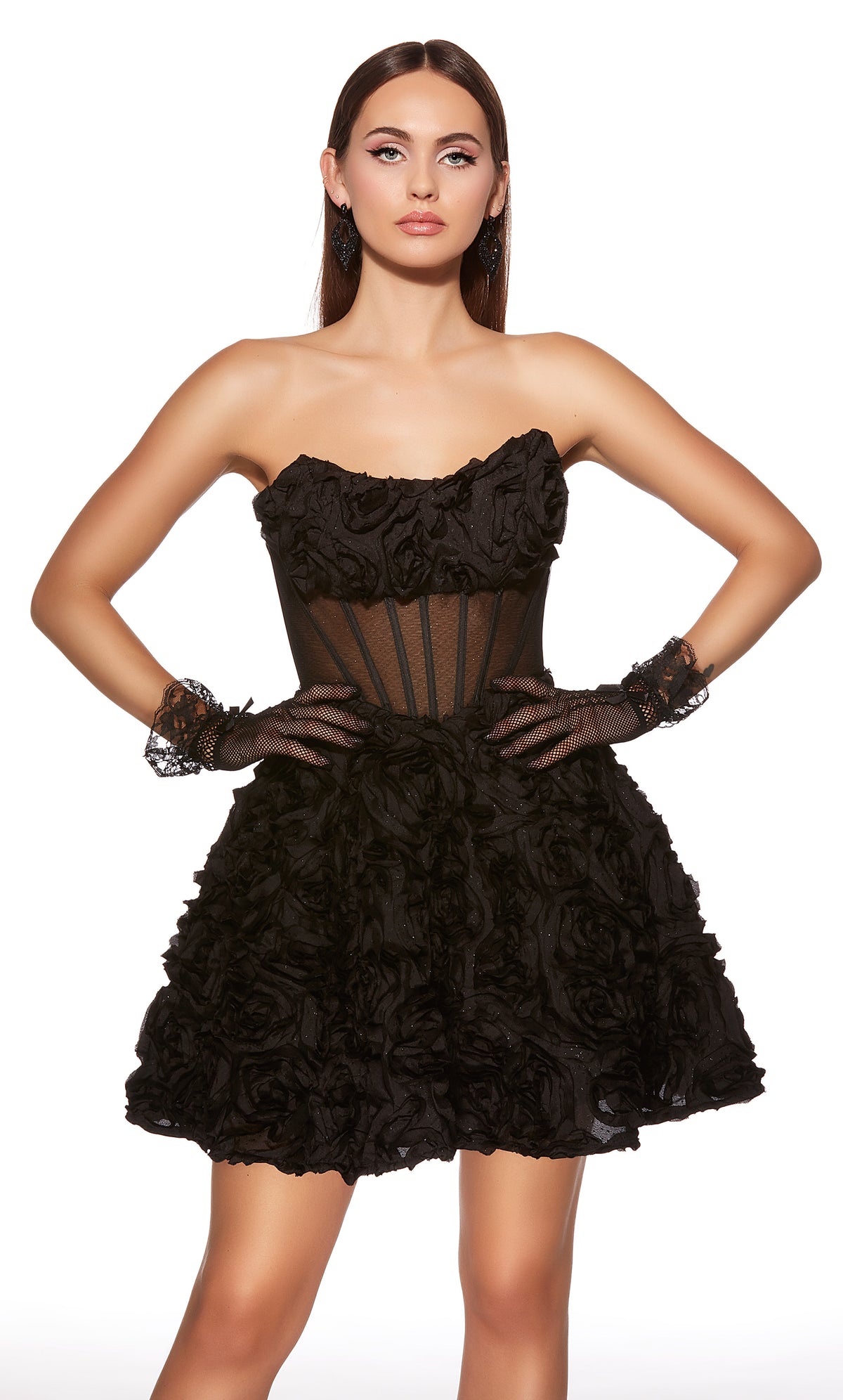 Alyce Paris 30079 Homecoming Short Scollo Scollo Elegante un abito da linea