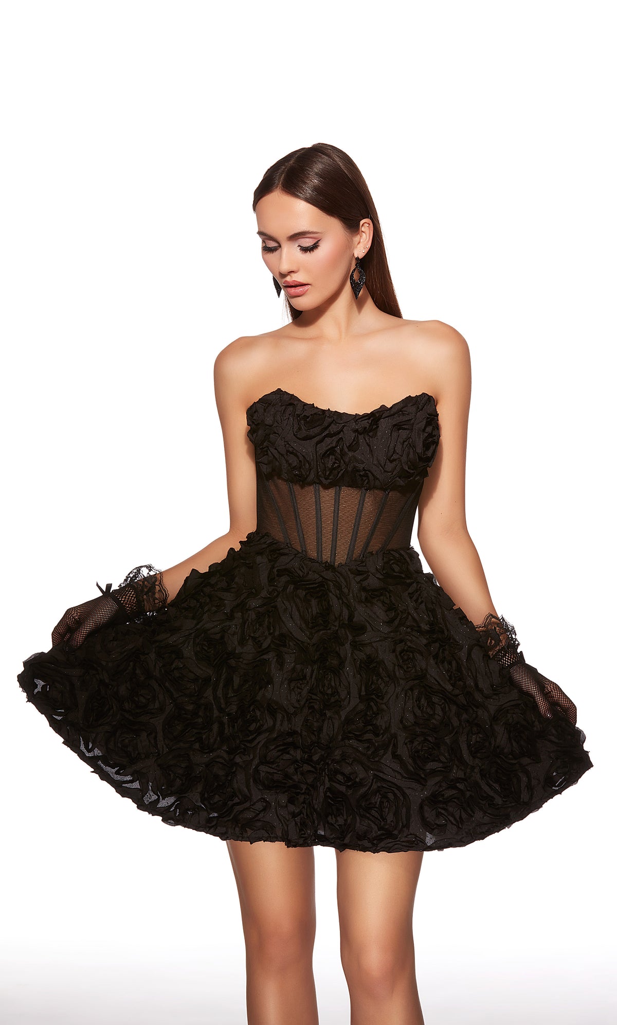 Alyce Paris 30079 Homecoming Short Scollo Scollo Elegante un abito da linea