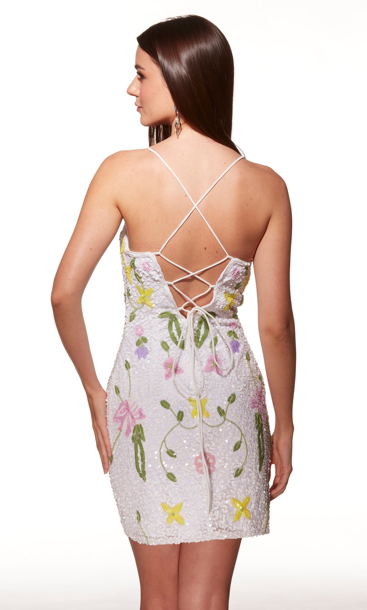 Alyce Paris 40061 Homecoming Короткая прямо по вырезом простое прямое платье