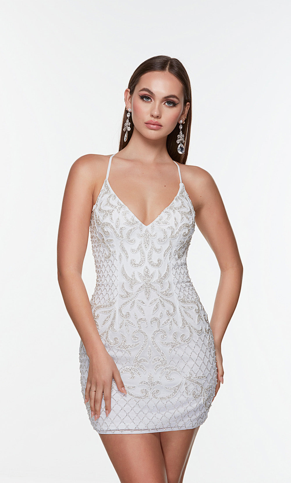 Alyce Paris 4506 Heimkehr kurzer Schatz verziert gerade Kleid