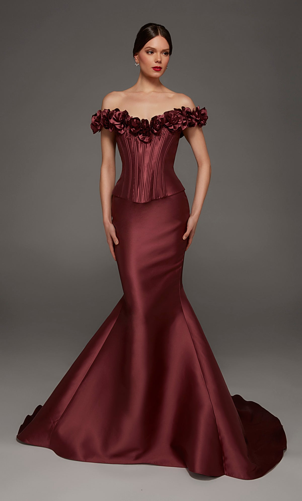 ALYCE Paris 55015 Special Occasion Off The Shoulder Neckline Embellished Mermaid Dress