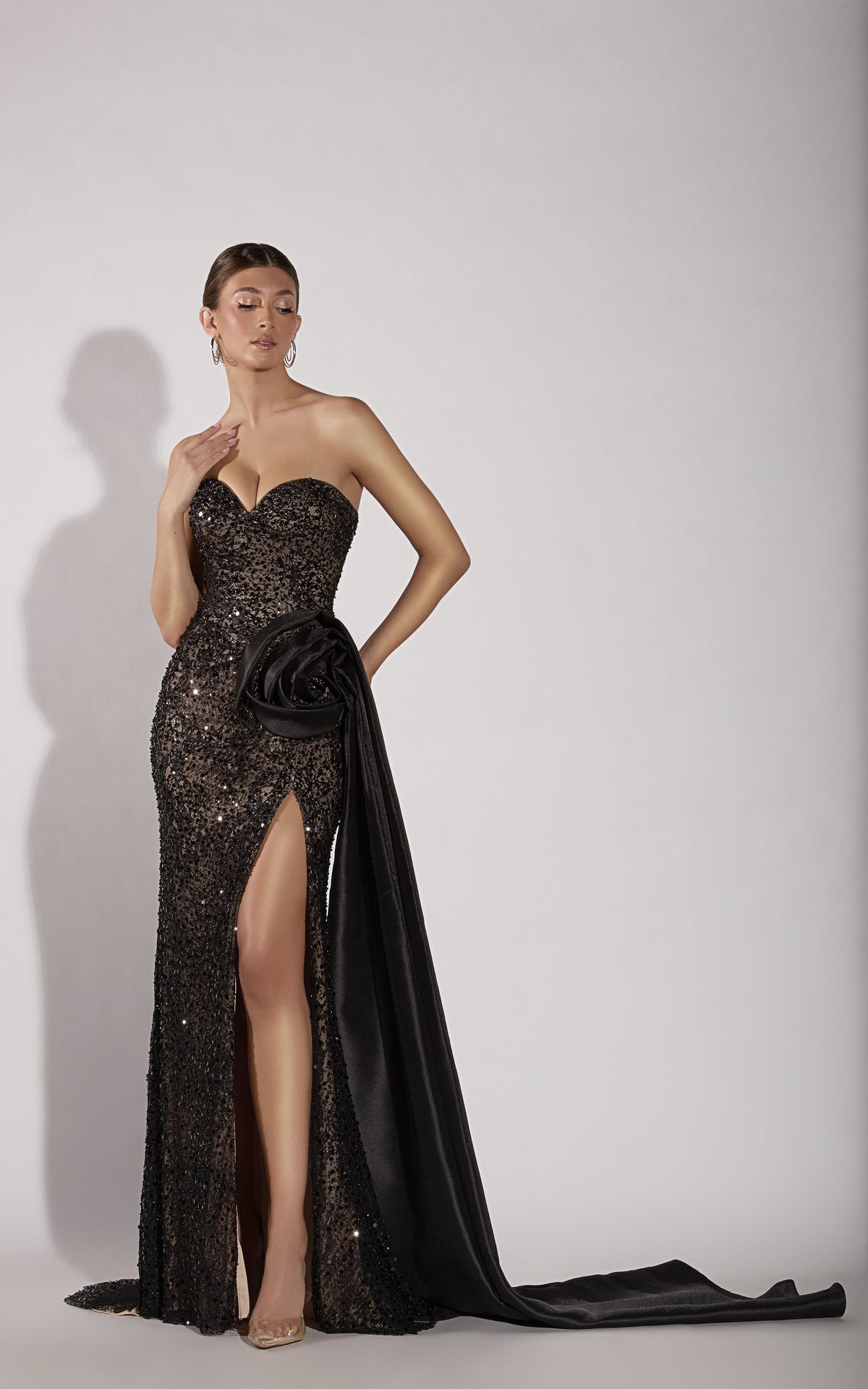 ALYCE Paris 55039 Sweetheart Neckline Embellished Straight Dress