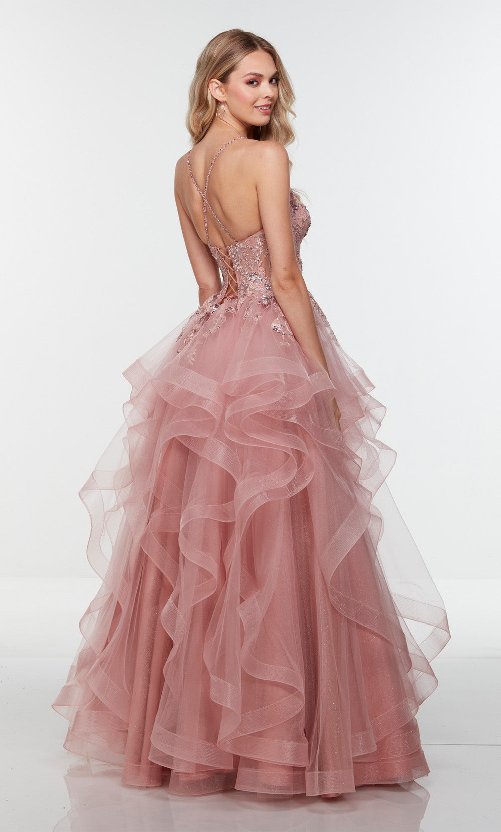 Alyce Paris 61085 Alyce Long mergulhando o vestido brilhante/banheira brilhante