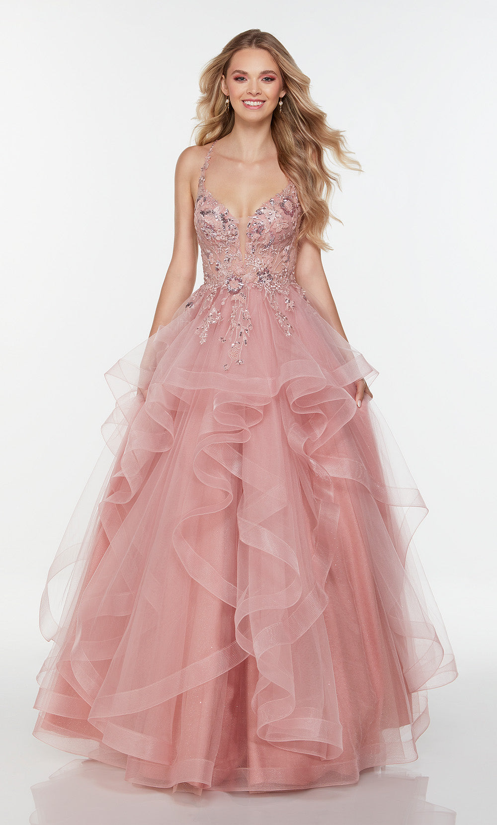 Alyce Paris 61085 Alyce Long mergulhando o vestido brilhante/banheira brilhante