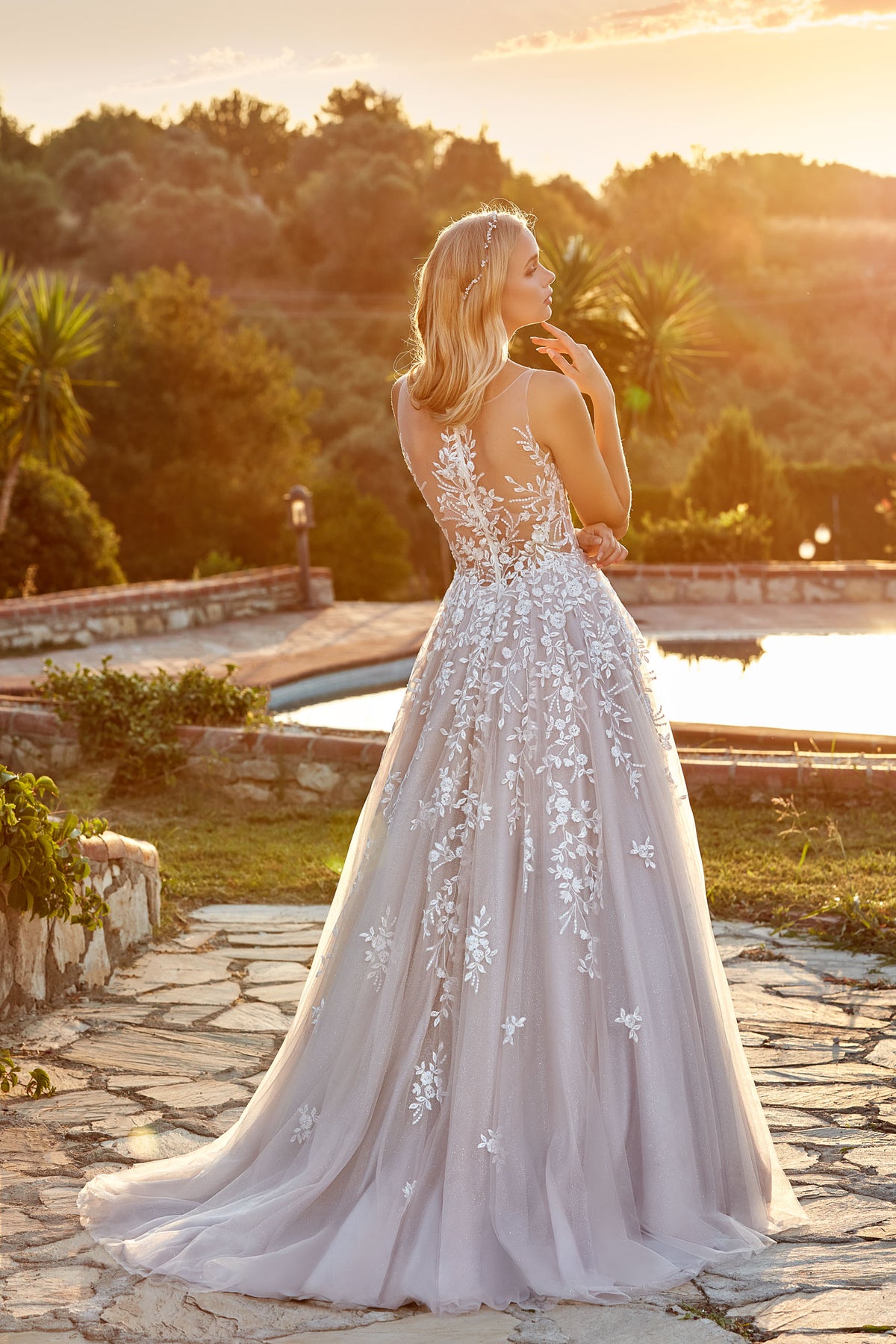 ALYCE Paris 61106 Alyce Long Plunging Embellished Ballgown Dress