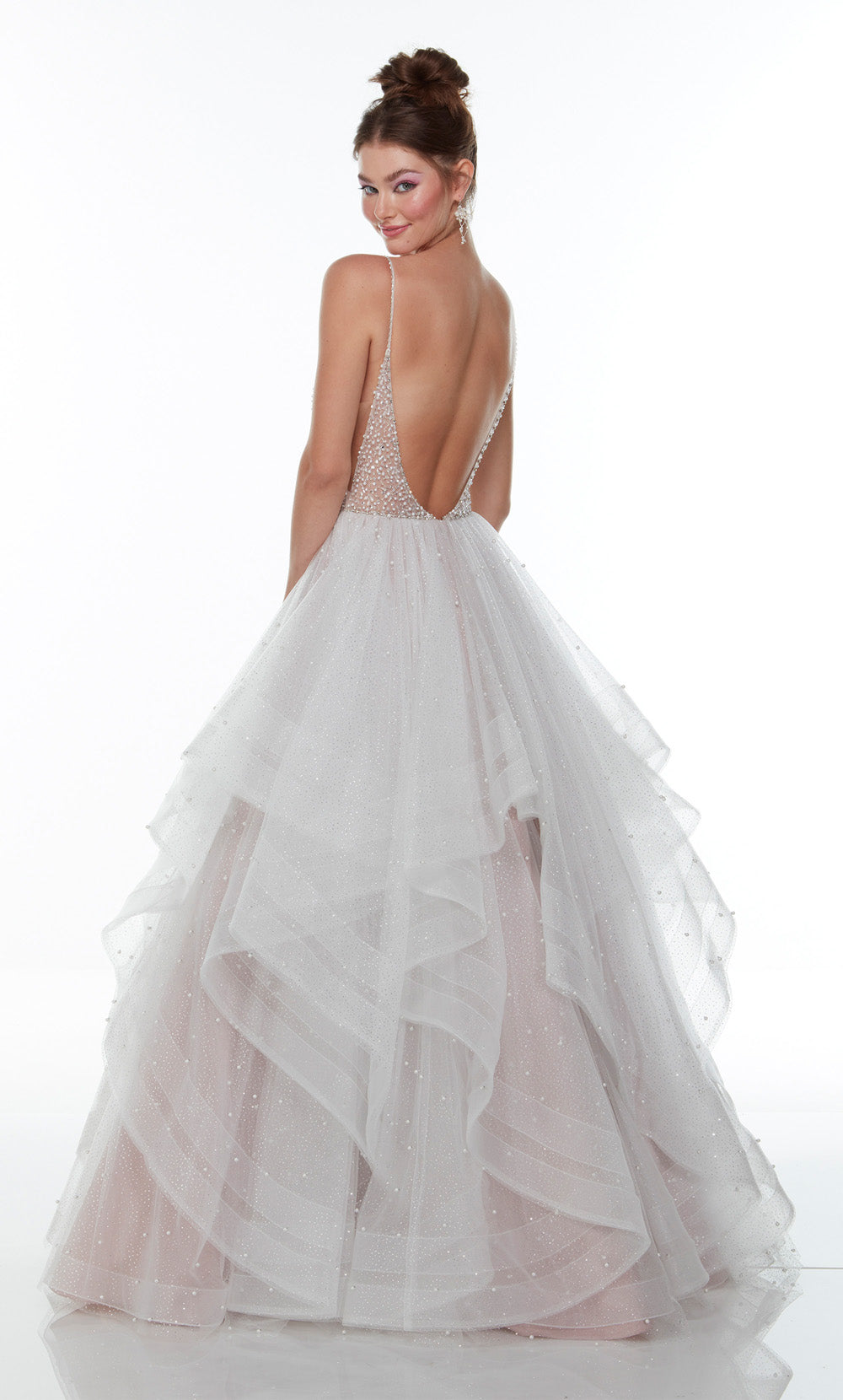 Alyce Paris 61107 Alyce Long Plunging Ruffles Ballgown 드레스