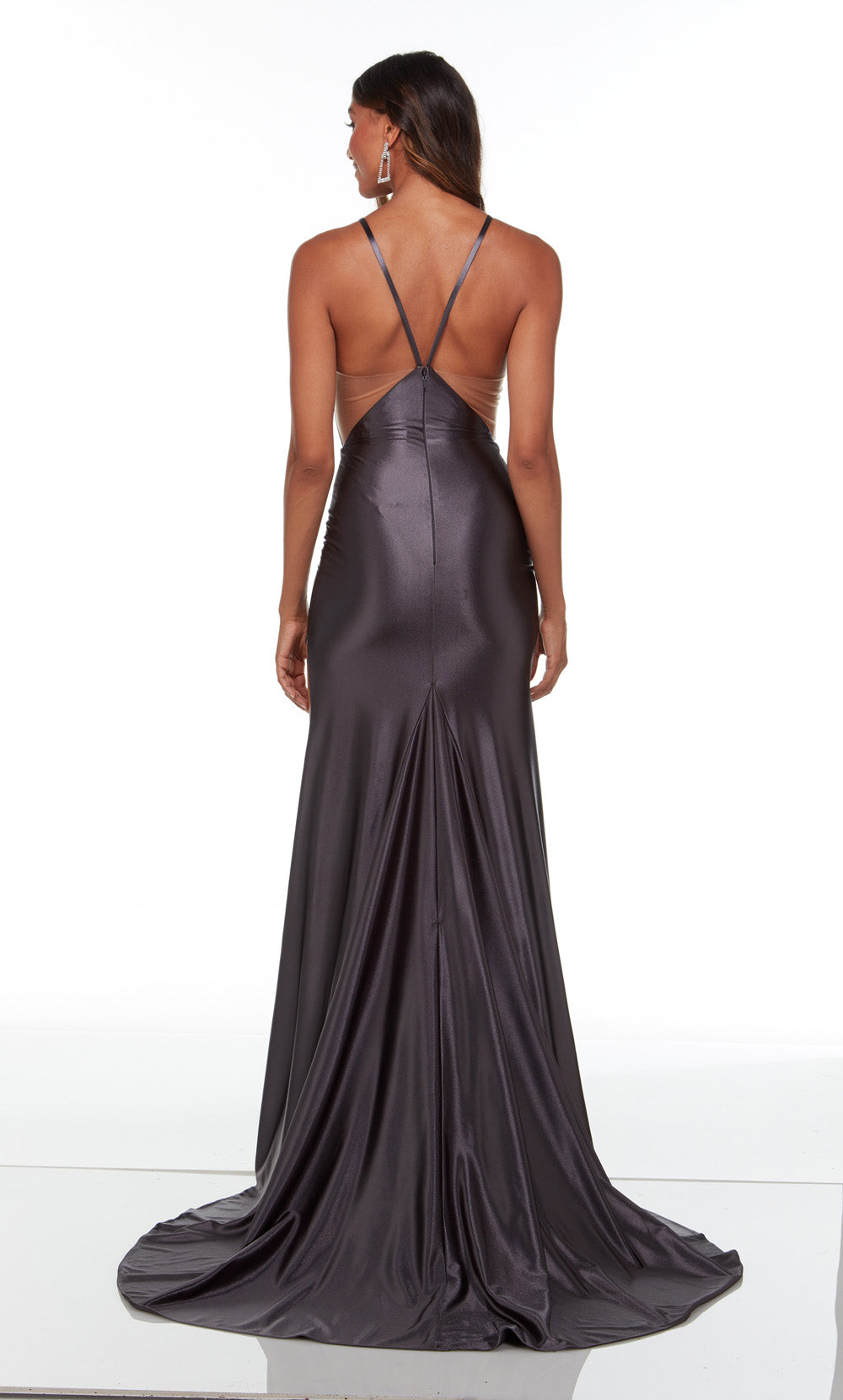 Alyce Paris 61161 Alyce Long Halter Sexy Straight Dress