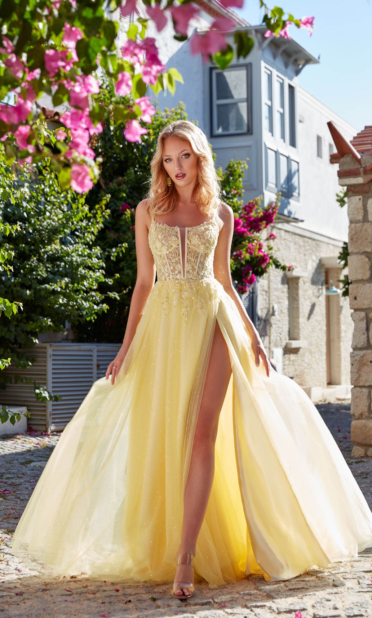 Alyce Paris 61513 ALYCE Long Long plongeant a embelli une robe de ligne