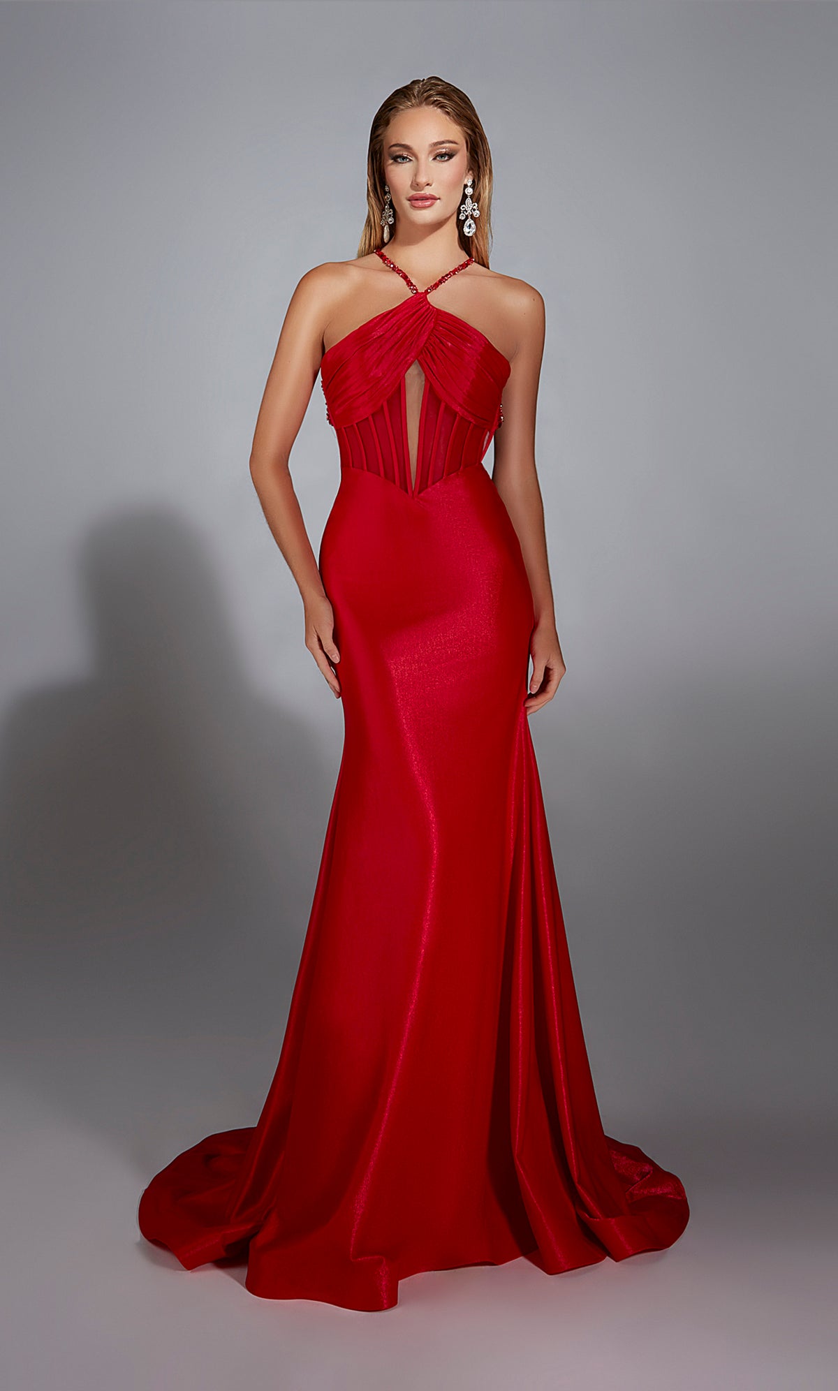 Alyce Paris 61820 Alyce Long High Corset Fit and Flare Plare