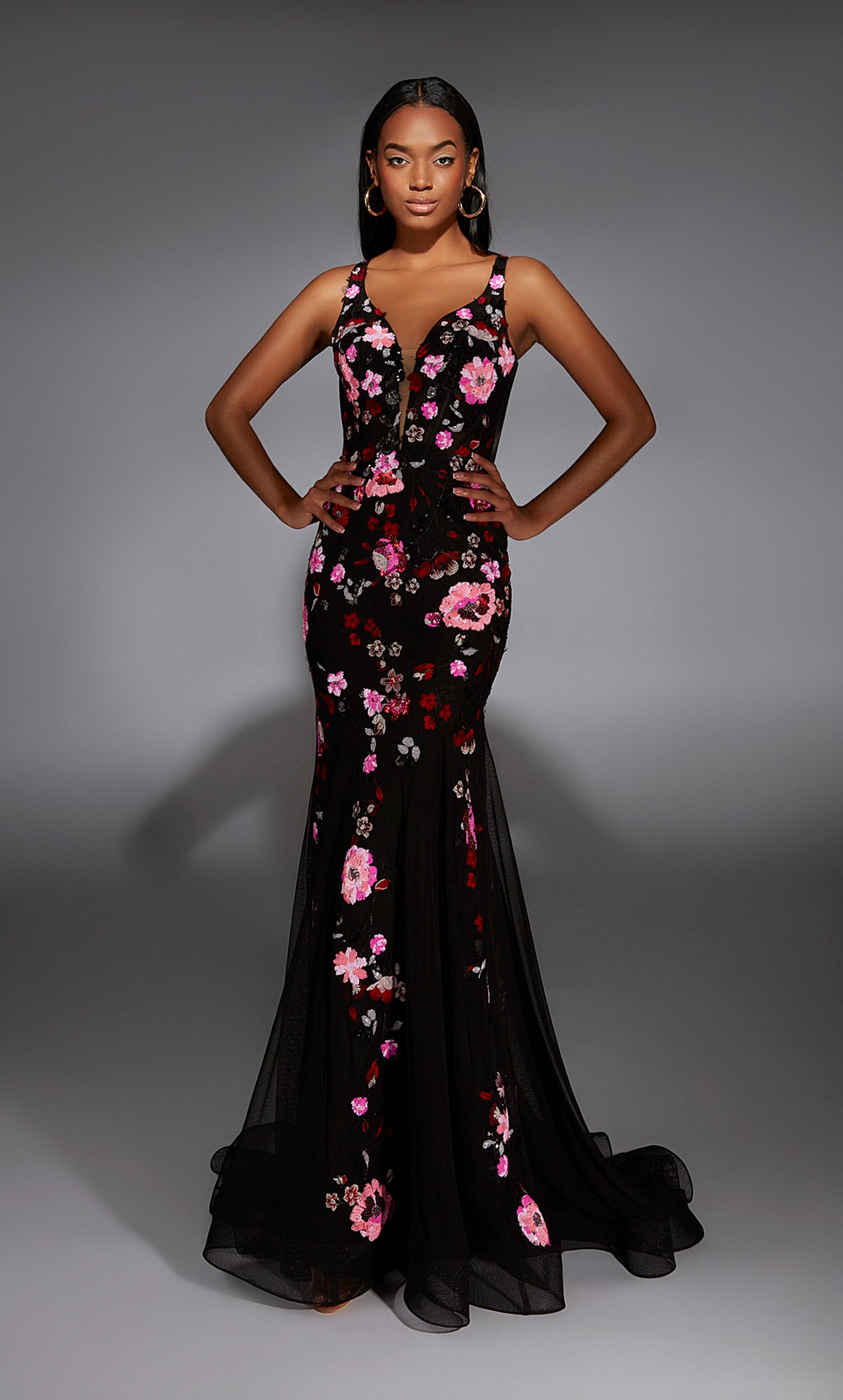 Alyce Paris 61839 Alyce Long Plunging Ammaid Mermaid Dress