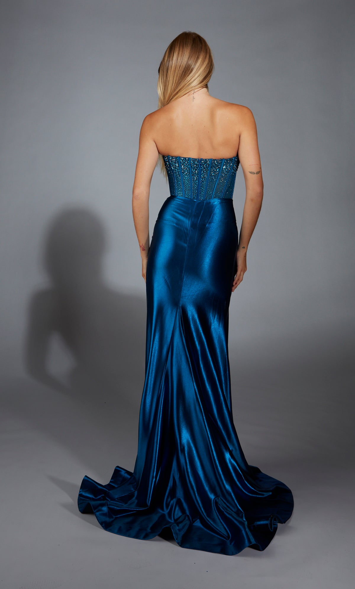 Alyce Paris 61879 Alyce Long без бретелек Корсета и вспышка платья