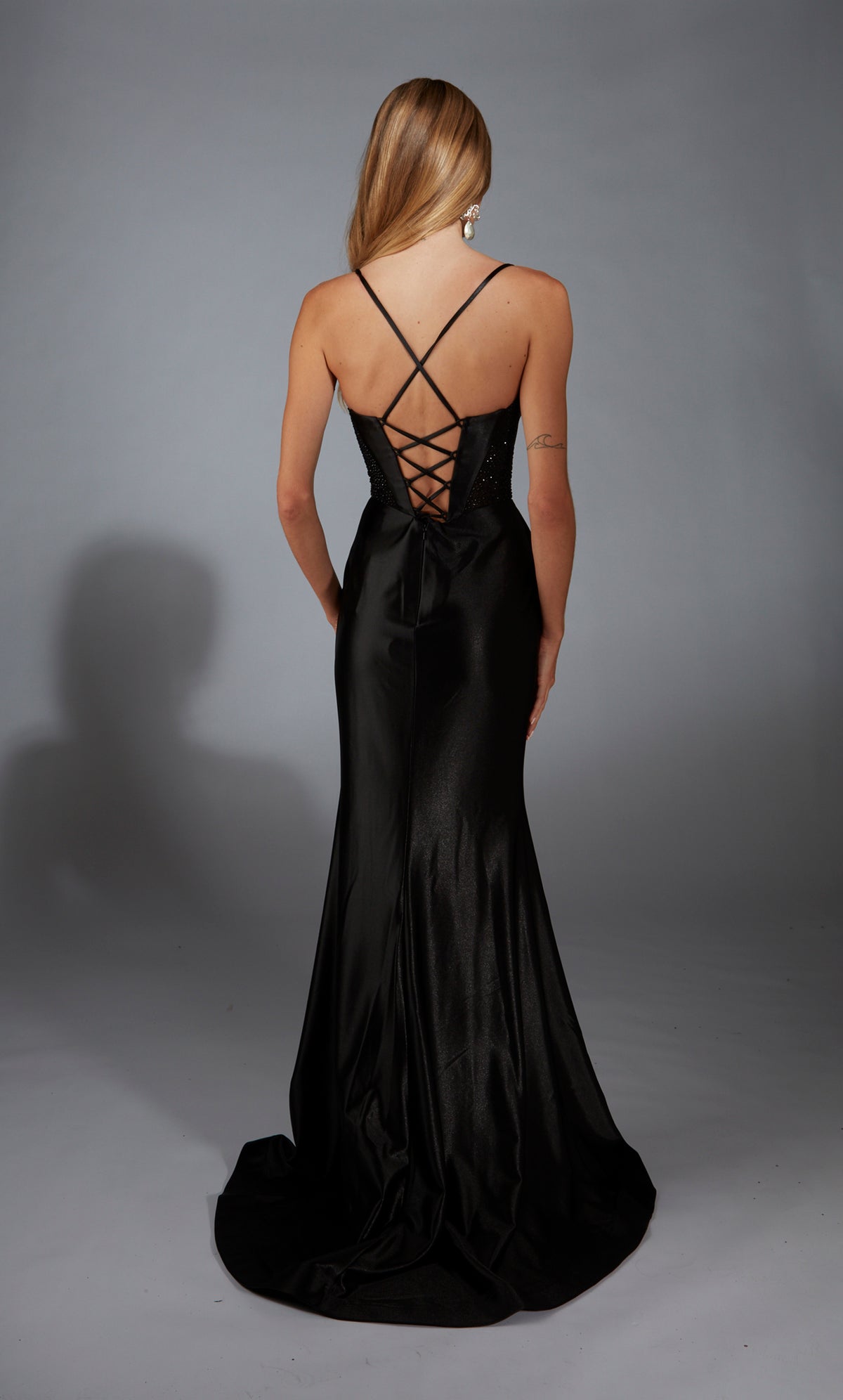 Alyce Paris 61950 Alyce Long Plling Slit Fit n Flare Plare