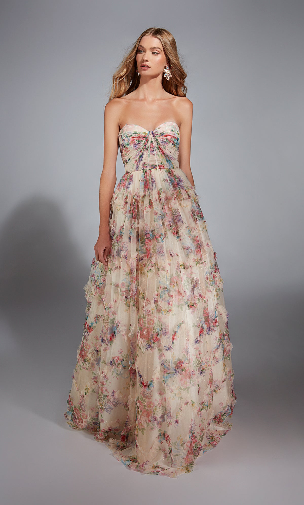 Alyce Paris 61957 Alyce Long Strapless Corset Ballgown 드레스