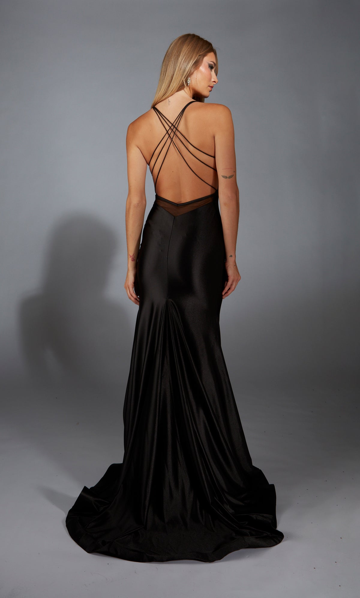 ALYCE Paris 61966 Alyce Long V-neckline Train Mermaid Dress