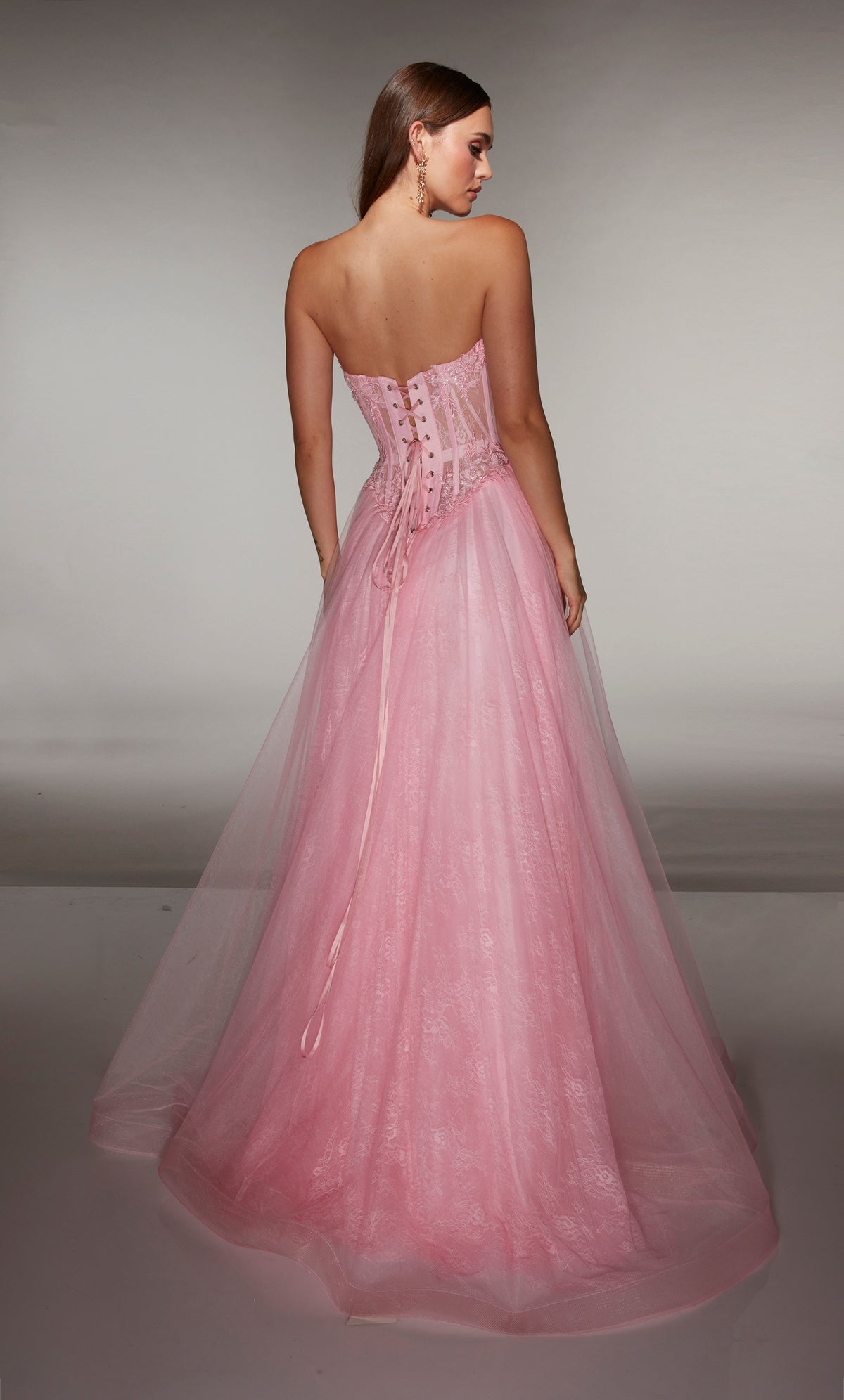 ALYCE Paris 61984 Alyce Long Sweetheart Neckline 80s Inspired A Line Dress