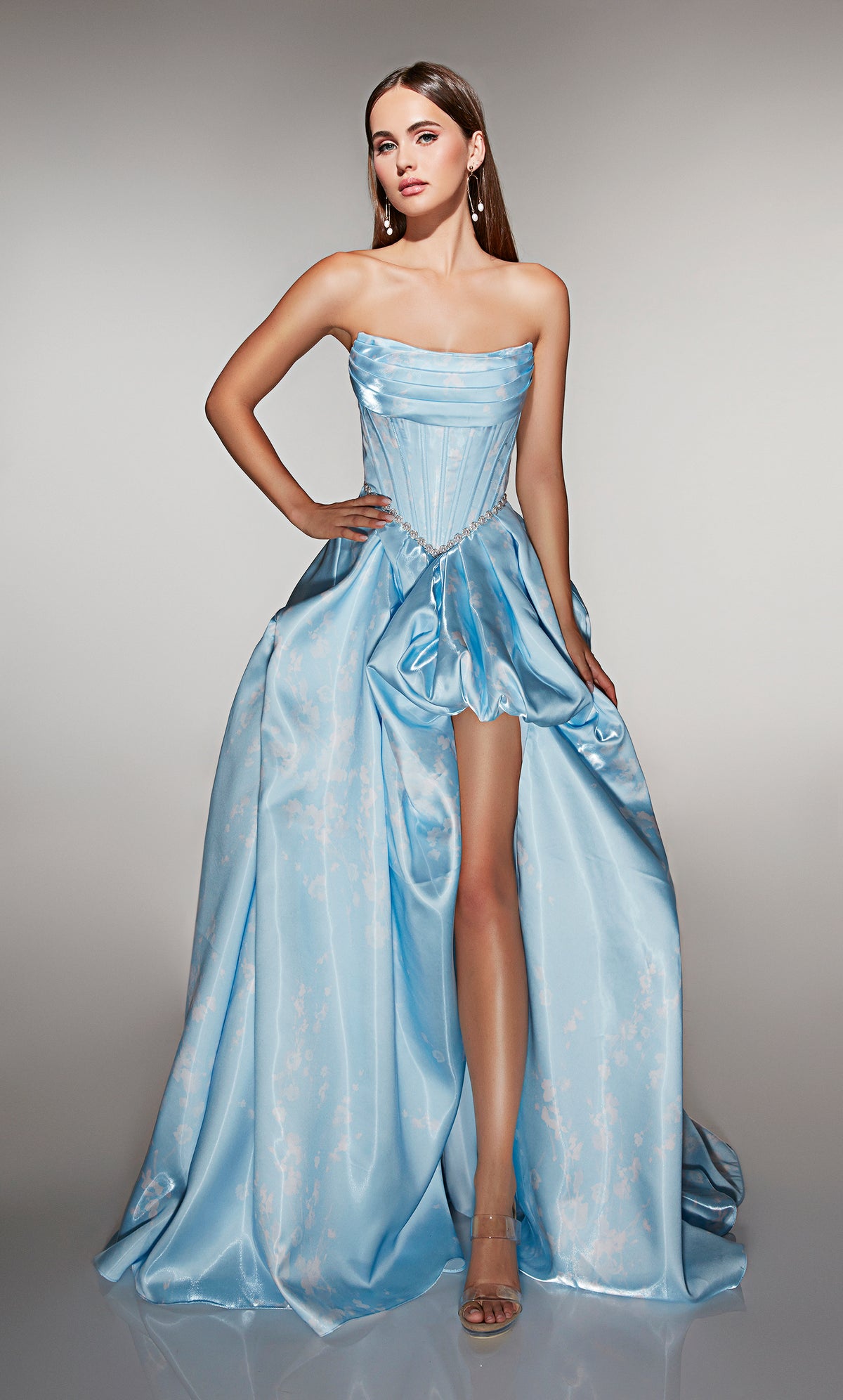 ALYCE Paris 61989 Alyce Long Cowl Neckline Ruched/draped High-low Dress