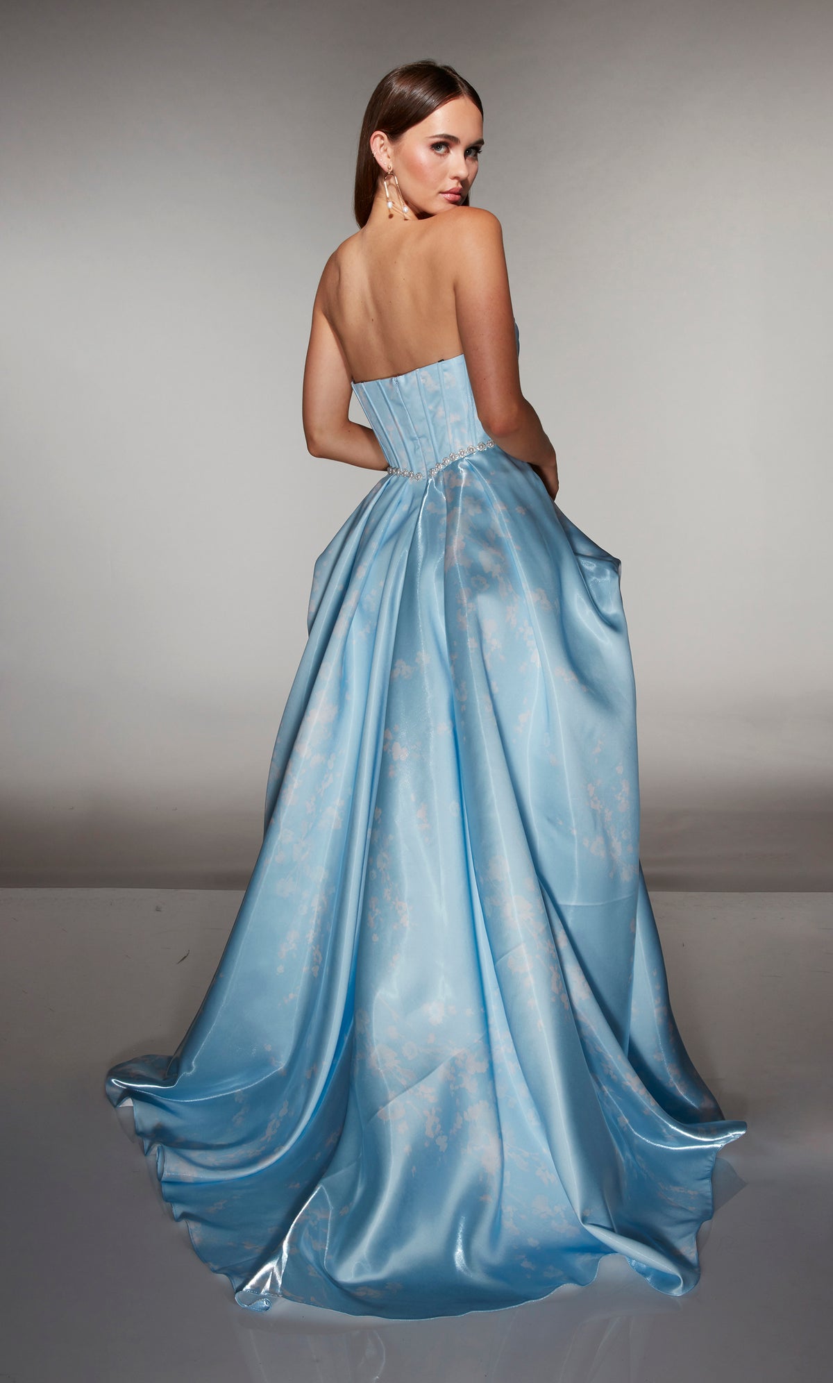 ALYCE Paris 61989 Alyce Long Cowl Neckline Ruched/draped High-low Dress