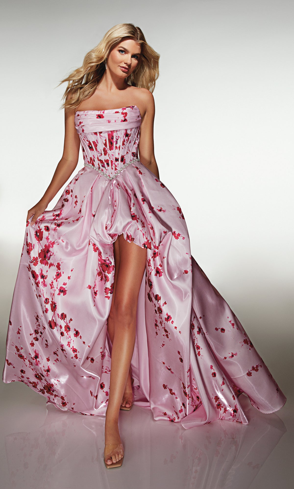 ALYCE Paris 61989 Alyce Long Cowl Neckline Ruched/draped High-low Dress