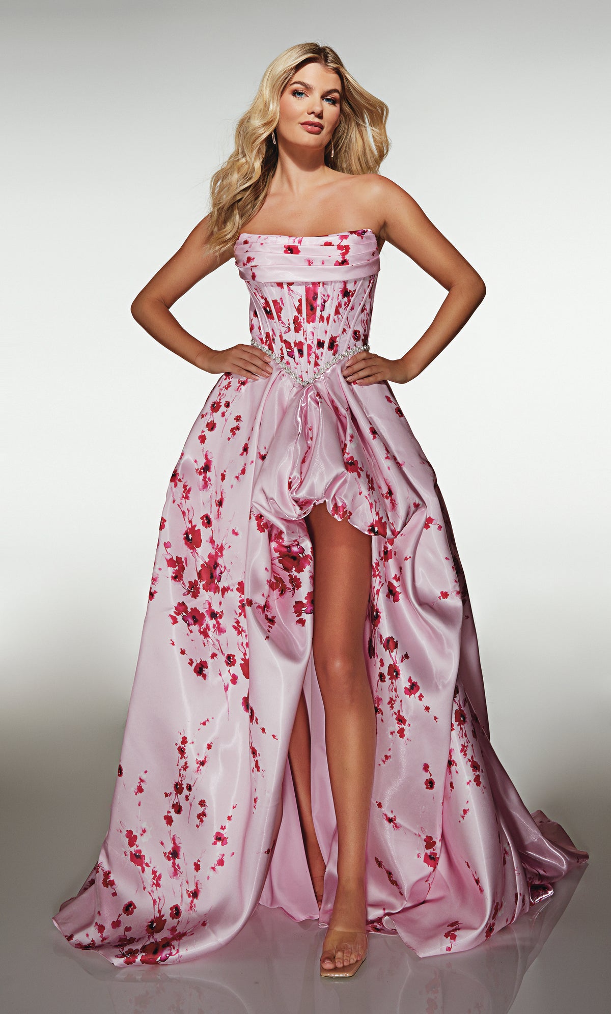 ALYCE Paris 61989 Alyce Long Cowl Neckline Ruched/draped High-low Dress
