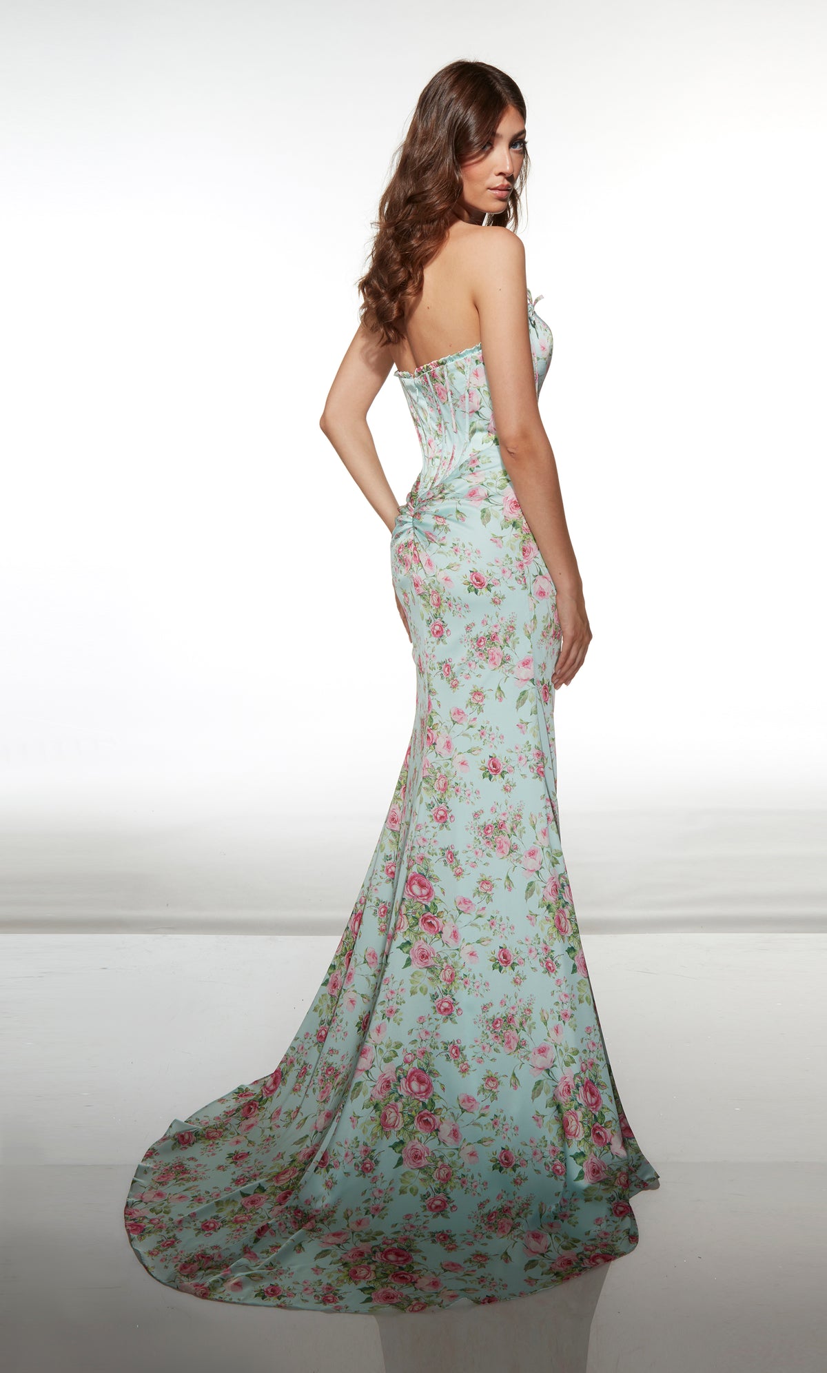 ALYCE Paris 61992 Alyce Long Strapless Neckline Elegant Straight Dress