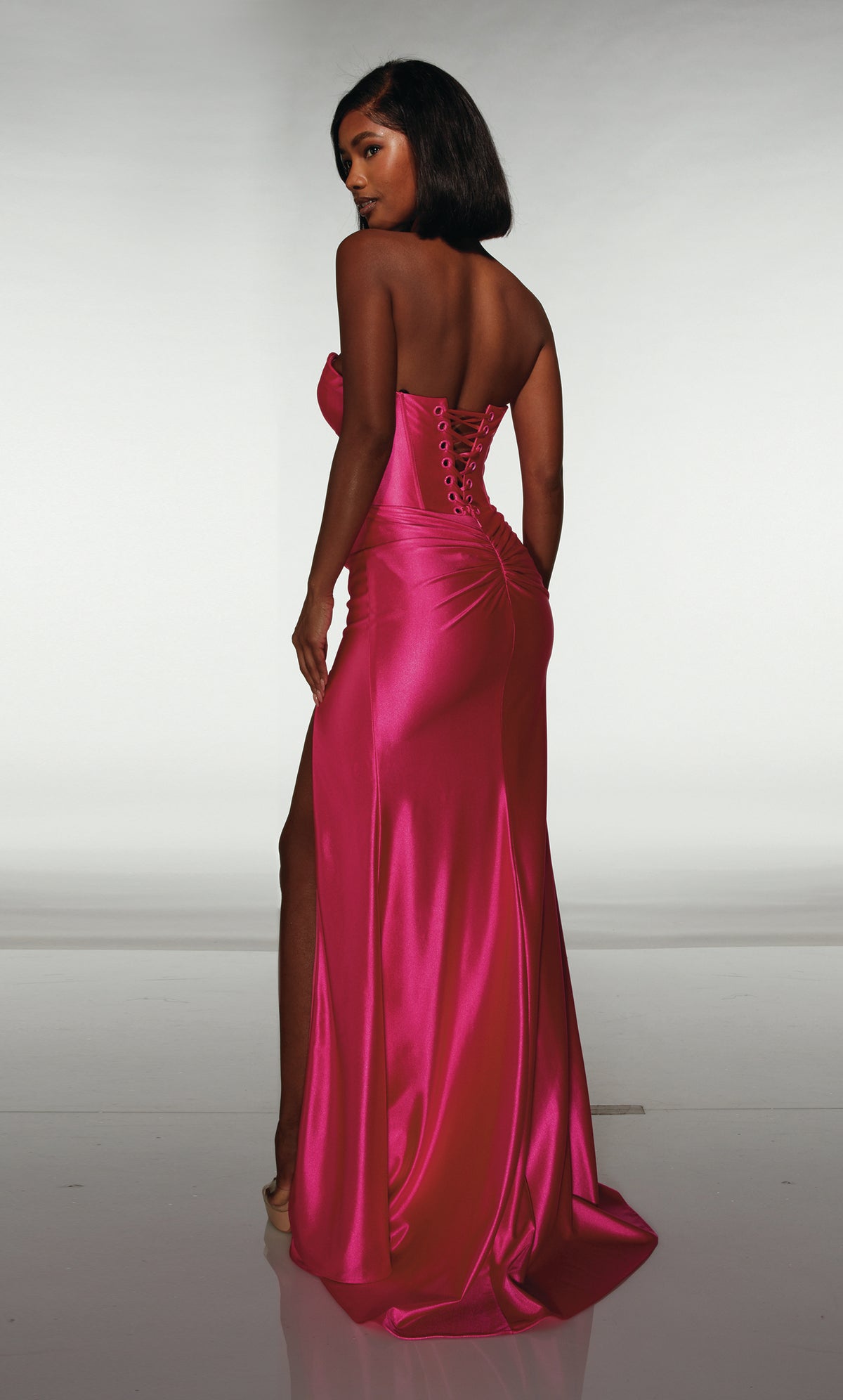 ALYCE Paris 62046 Alyce Long Plunging Neckline Simple Mermaid Dress