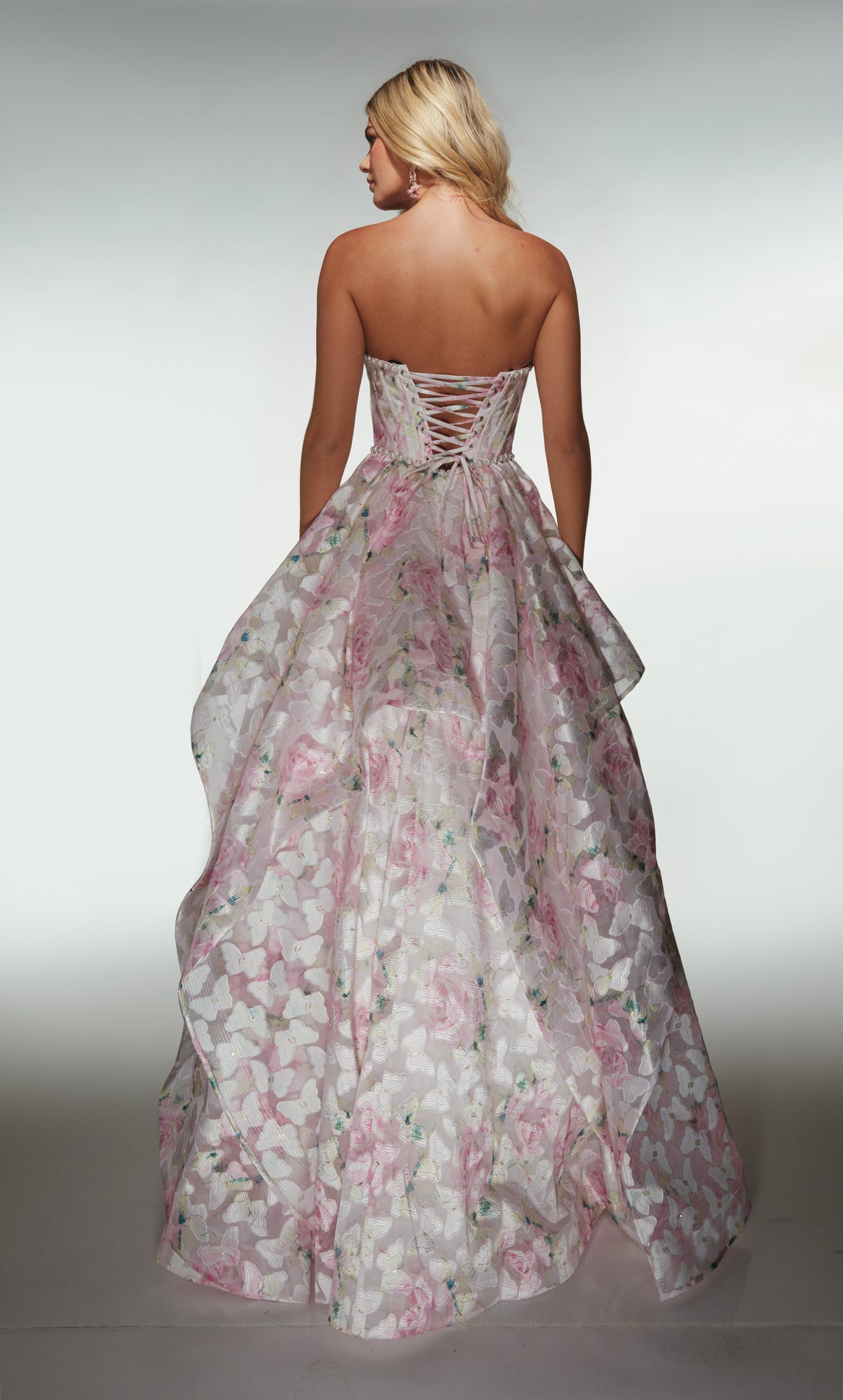 ALYCE Paris 62071 Alyce Long Sweetheart Neckline Waterfall Ballgown Dress