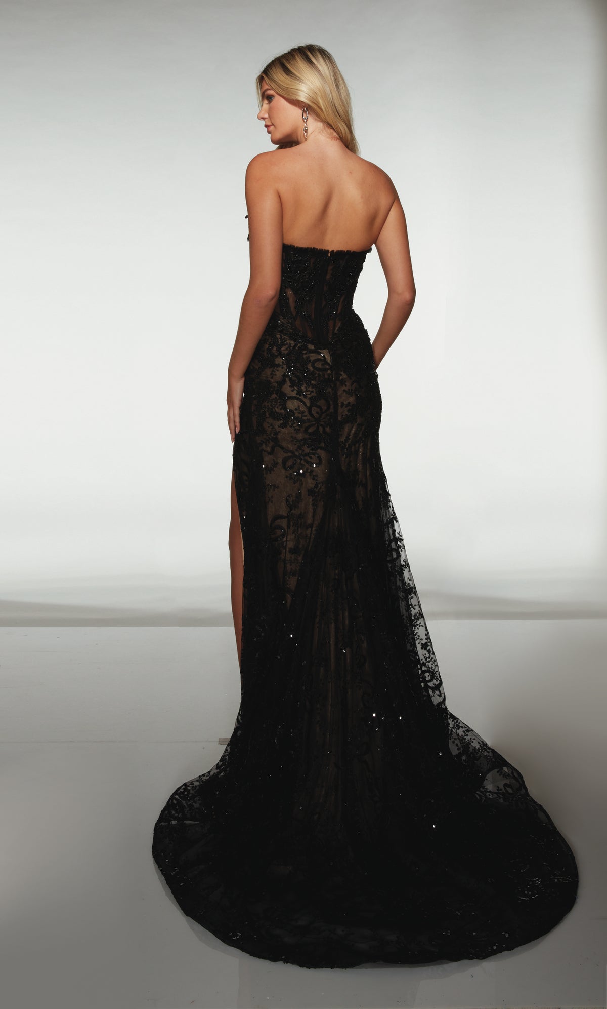 ALYCE Paris 62074 Alyce Long Strapless Neckline Illusion Mermaid Dress