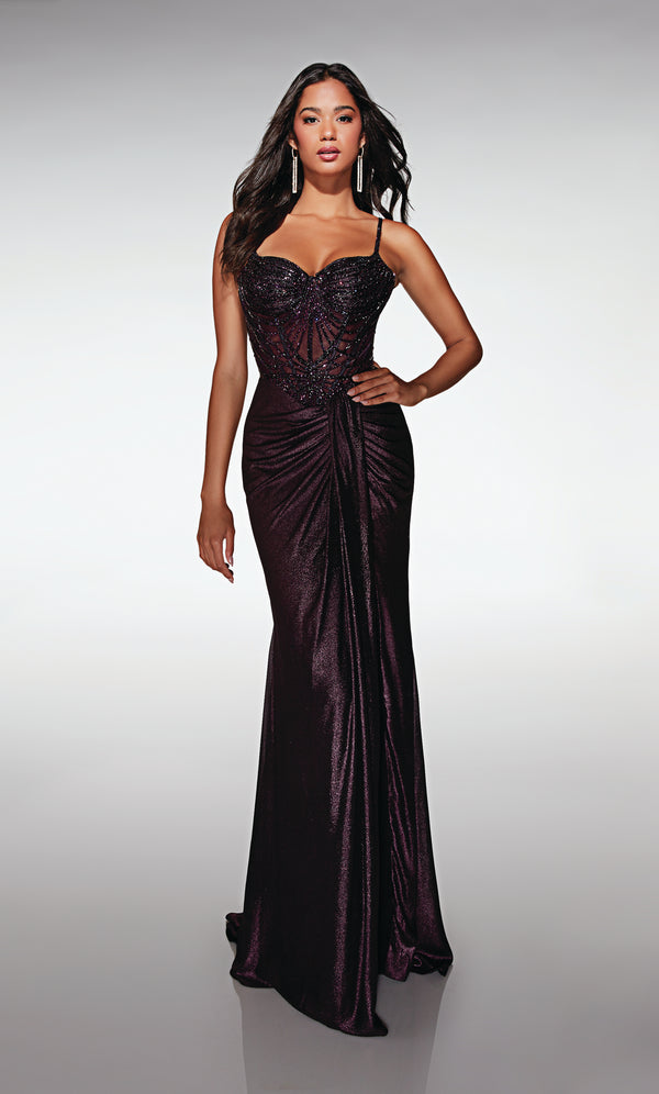 ALYCE Paris 62201 Alyce Long Sweetheart Neckline Waterfall Ballgown Dress