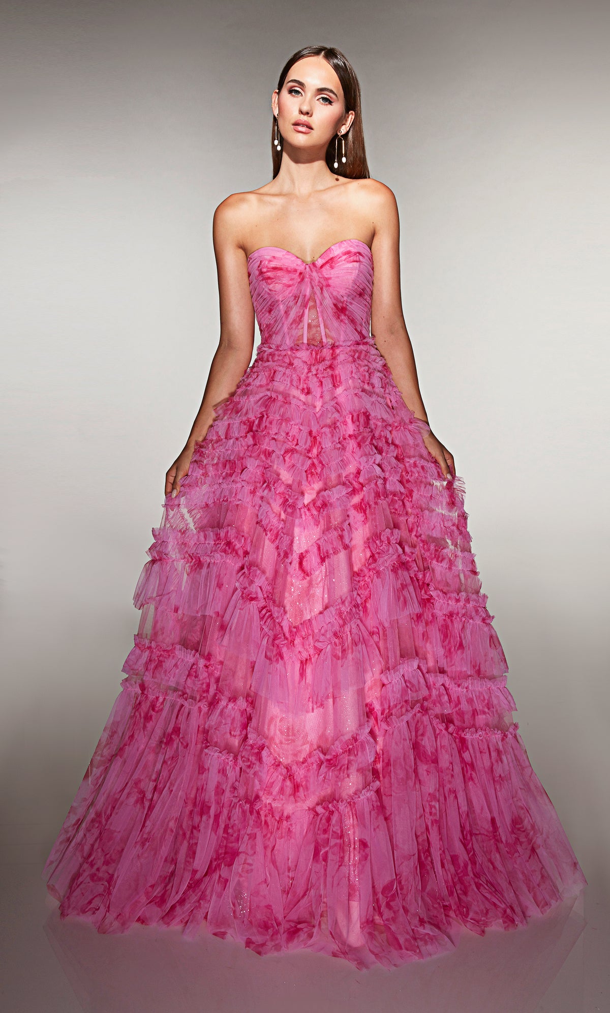ALYCE Paris 62164 Alyce Long Sweetheart Neckline Ruched/draped Ballgown Dress