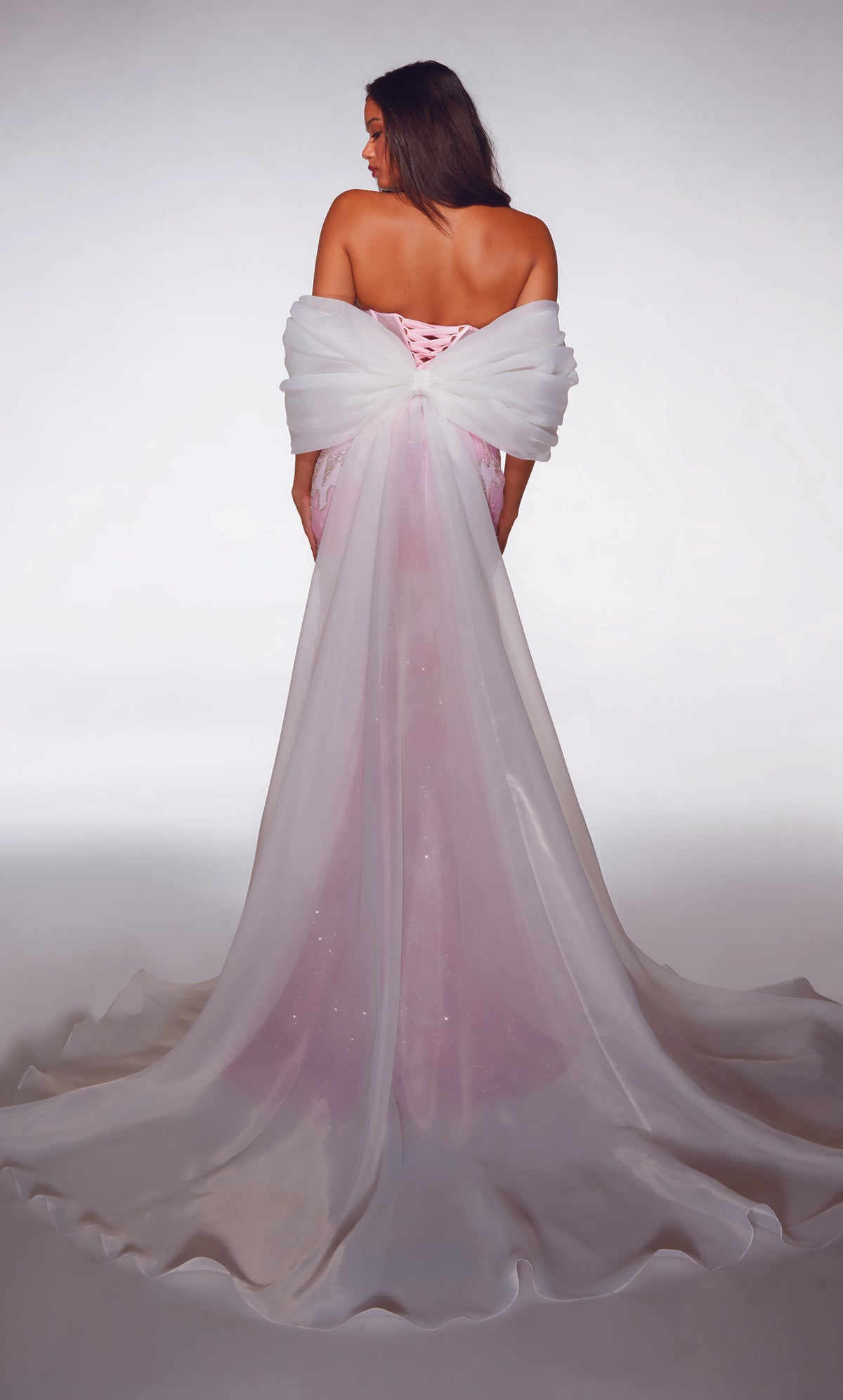 ALYCE Paris 62187 Alyce Long Scoop Neckline Illusion Mermaid Dress