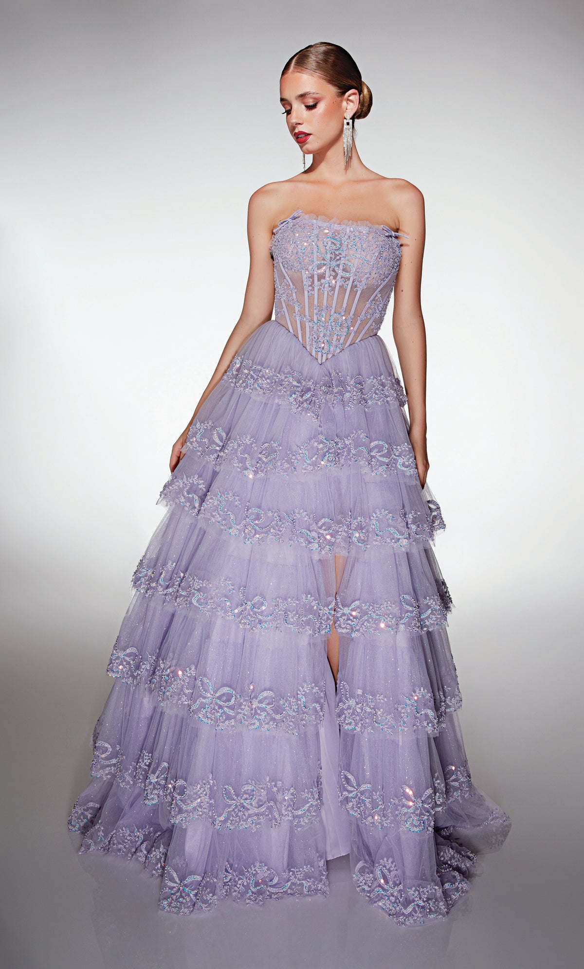 ALYCE Paris 62191 Alyce Long Strapless Neckline Elegant A Line Dress