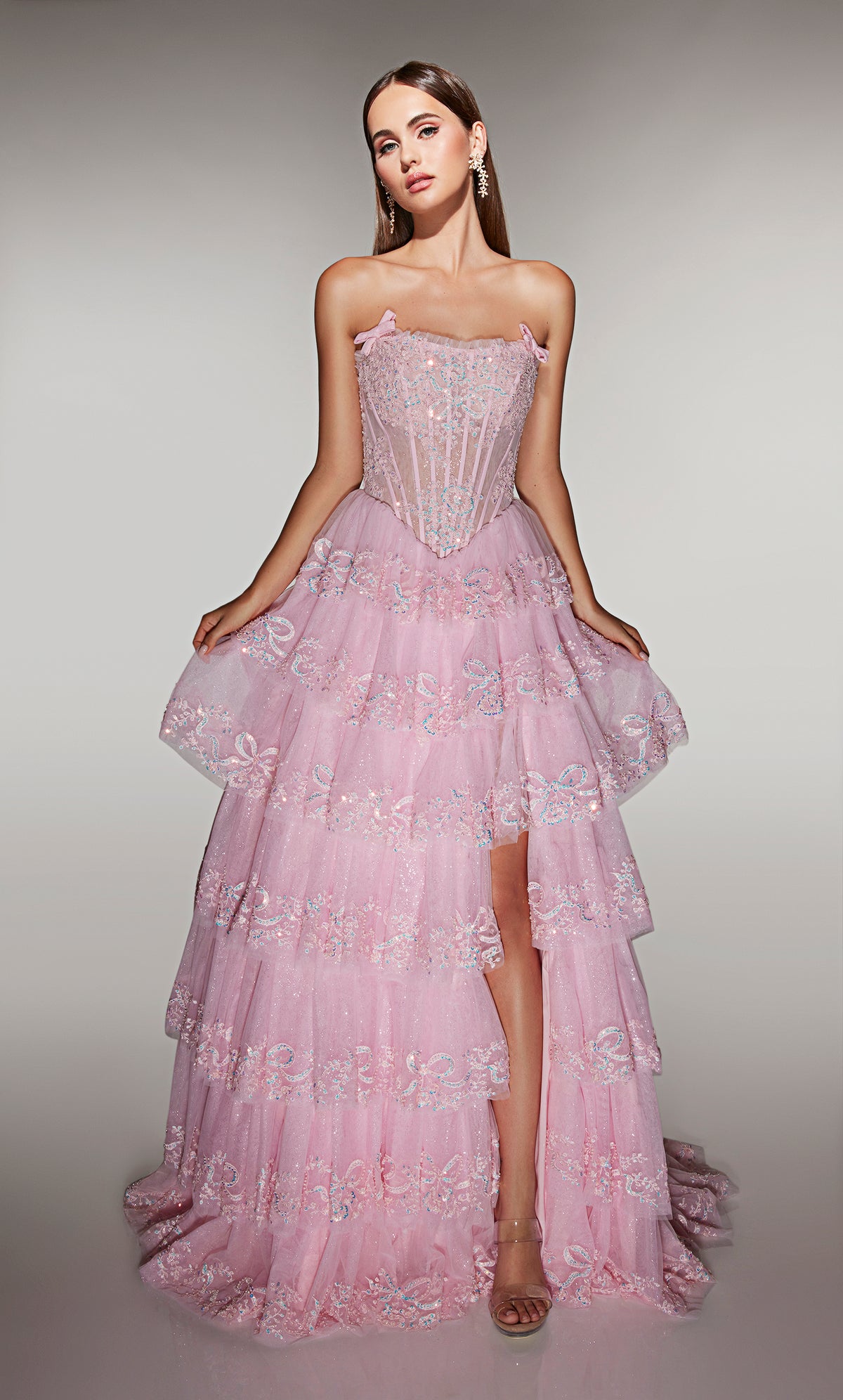 ALYCE Paris 62191 Alyce Long Strapless Neckline Elegant A Line Dress