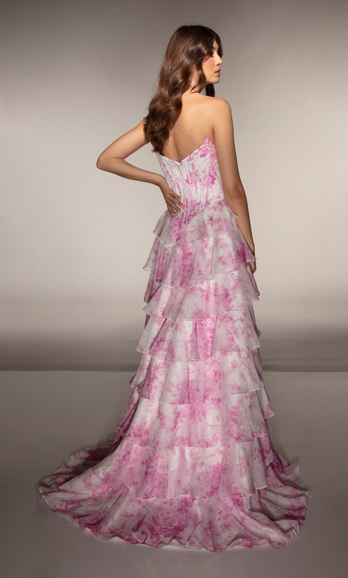 ALYCE Paris 62192 Alyce Long Sweetheart Neckline Ruffles A Line Dress
