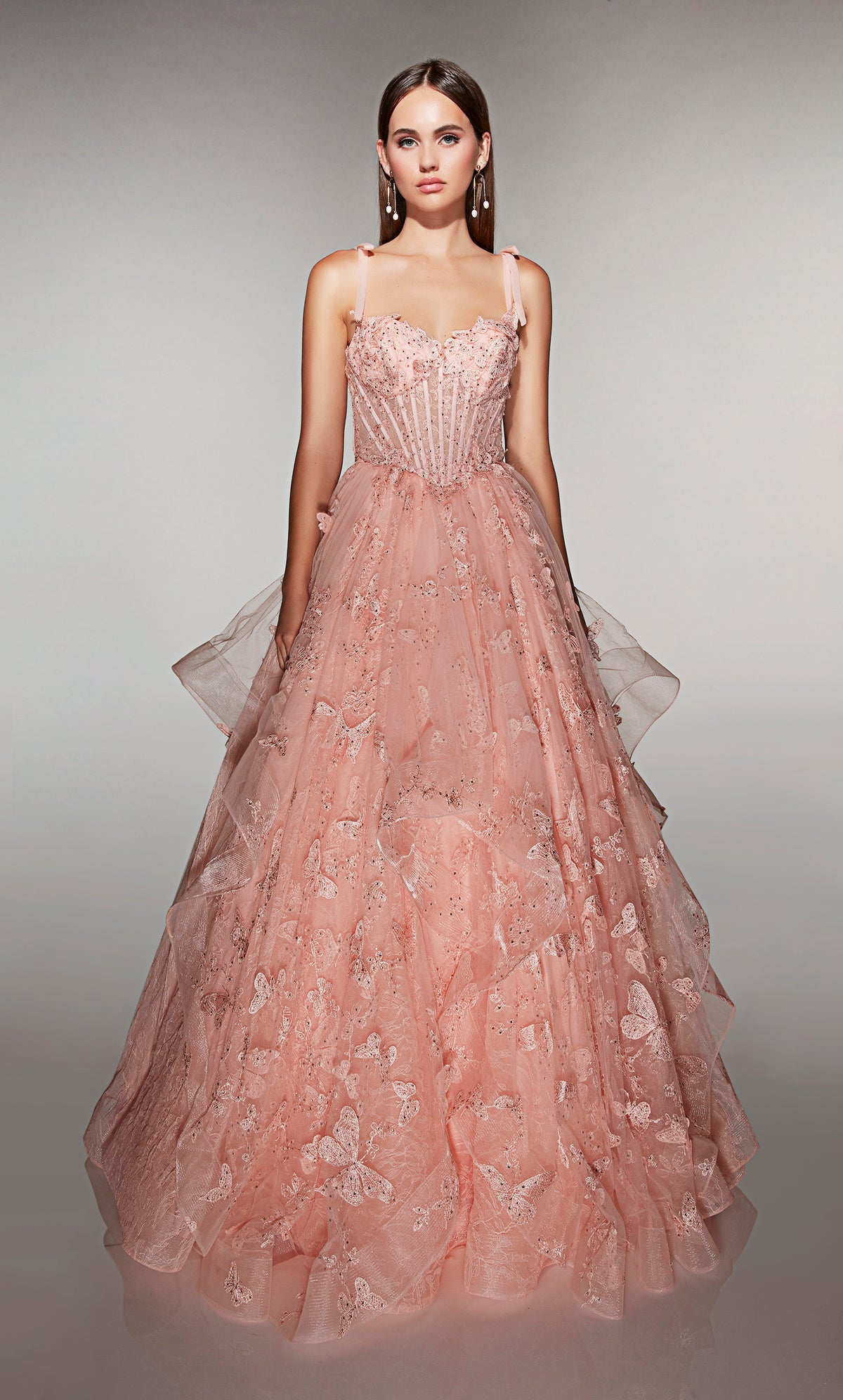 ALYCE Paris 62199 Alyce Long Sweetheart Neckline Embellished Ballgown Dress