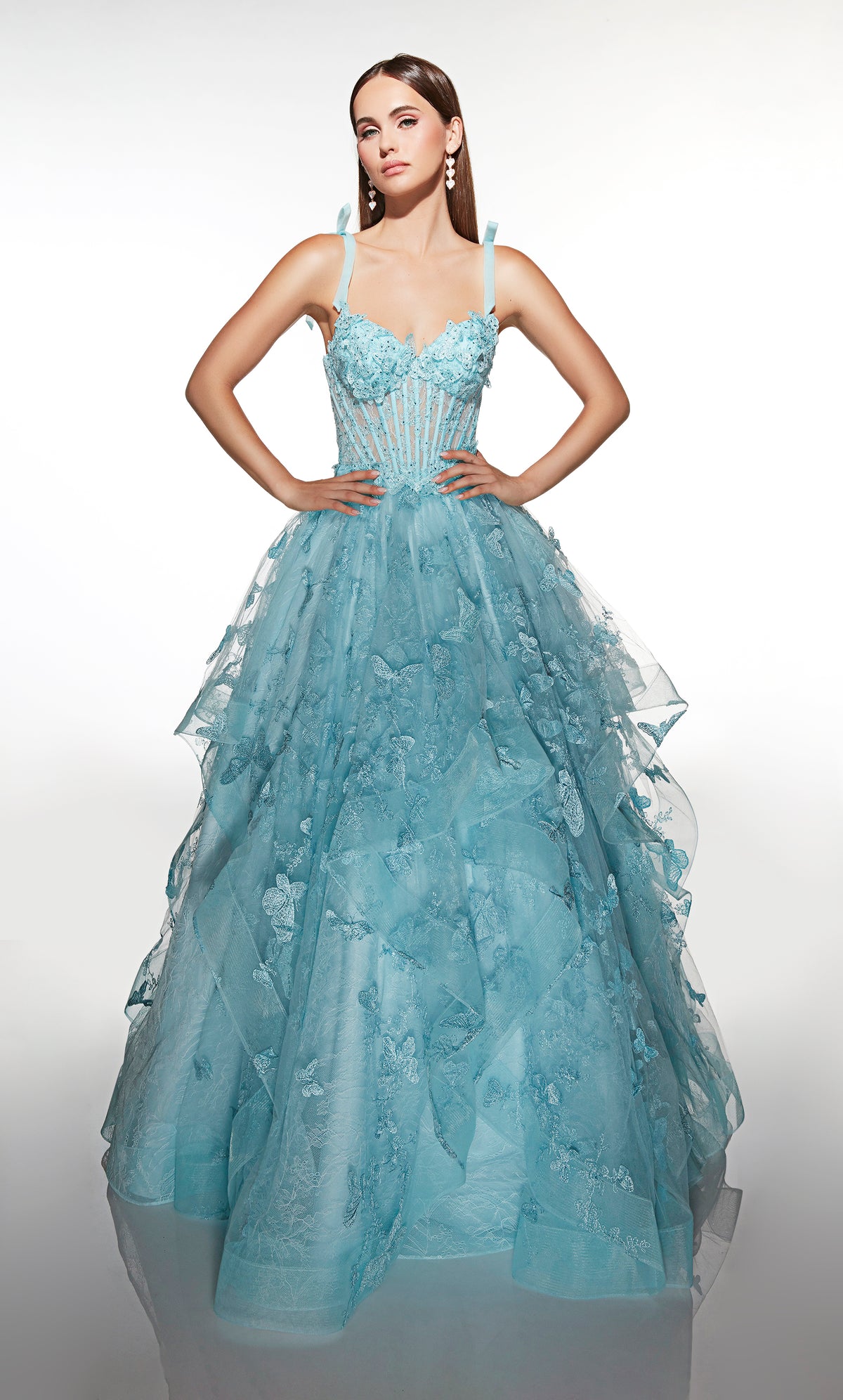 ALYCE Paris 62199 Alyce Long Sweetheart Neckline Embellished Ballgown Dress