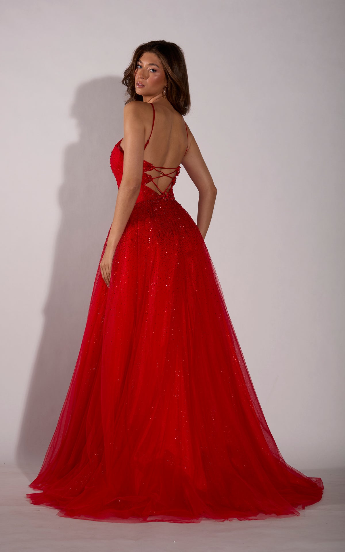 ALYCE Paris 62231 Alyce Long Illusion Neckline Illusion A Line Dress