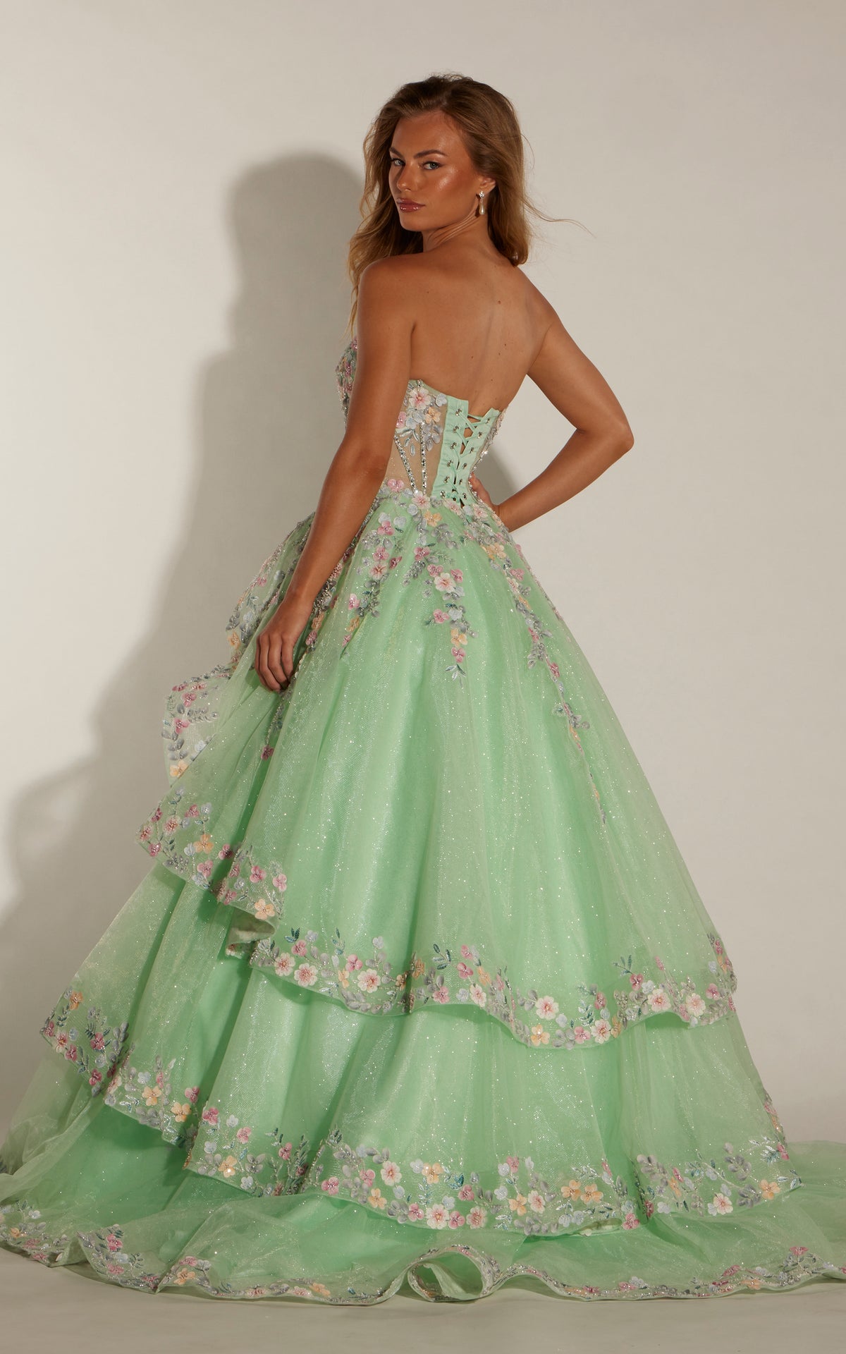 ALYCE Paris 62266 Alyce Long Cat-eye Neckline Elegant Ballgown Dress