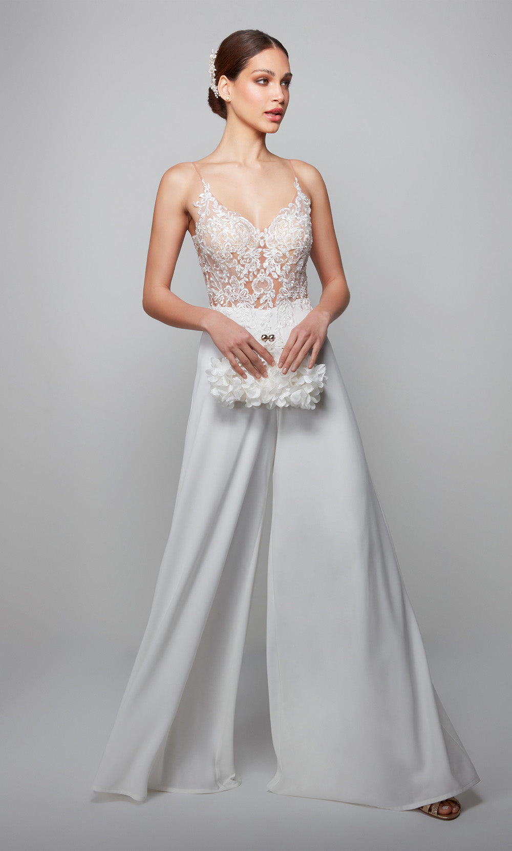 Alyce Paris 70017 Bridal Sweetheart 장식 점프 수트 드레스