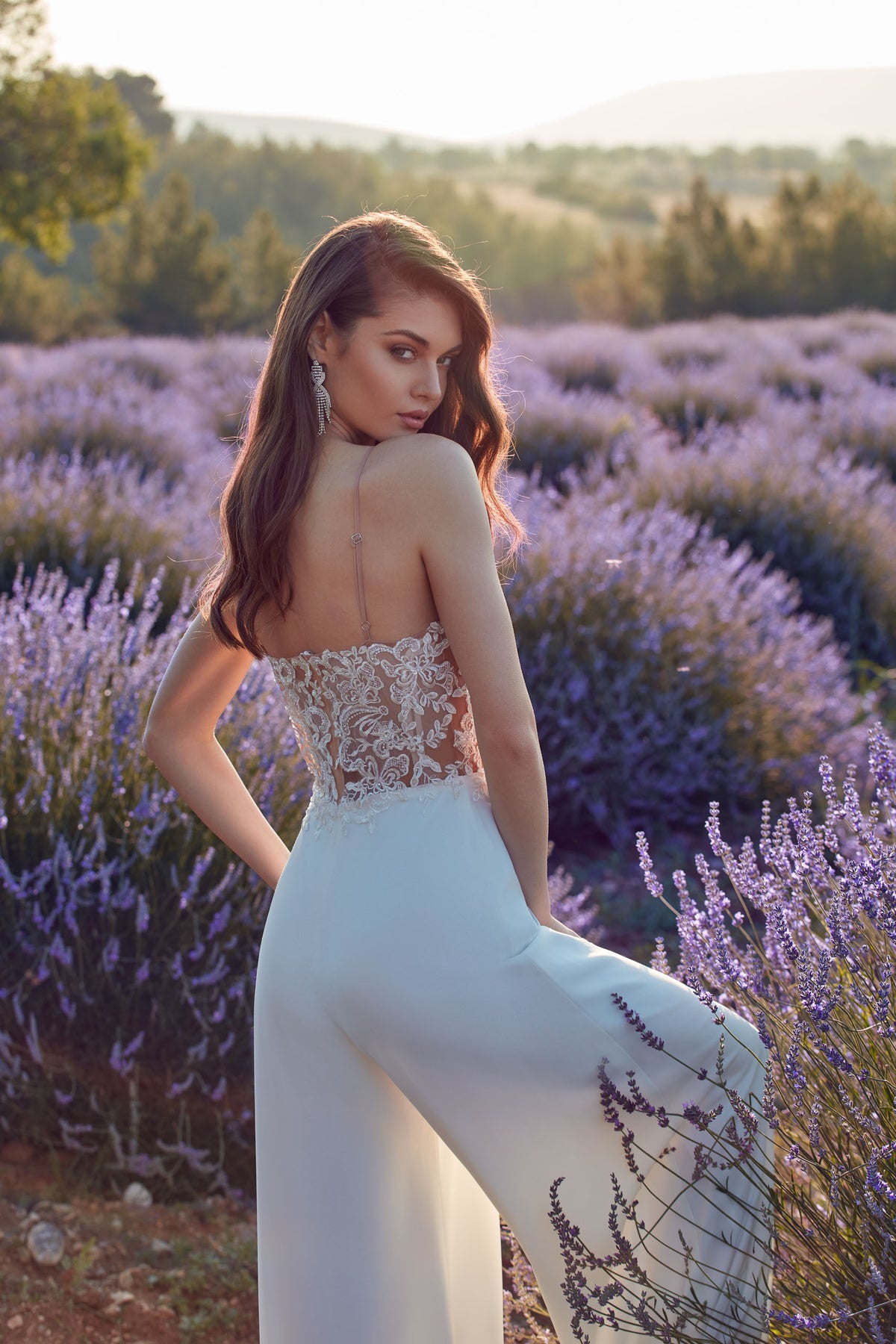 ALYCE Paris 70017 Bridal Sweetheart Neckline Embellished Jumpsuit Dress