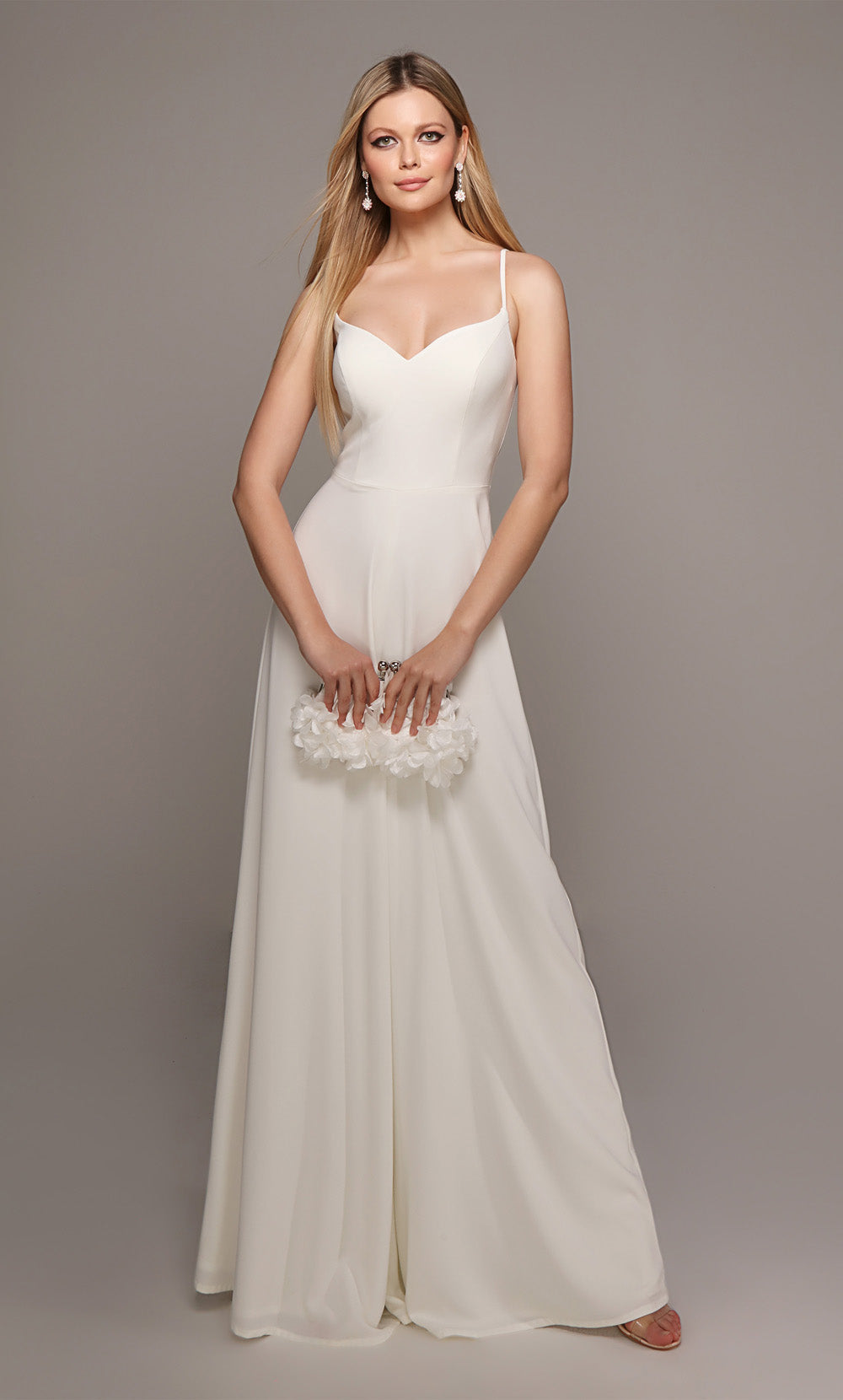 Alyce Paris 70022 신부 연인의 겸손한 점프 수트 드레스