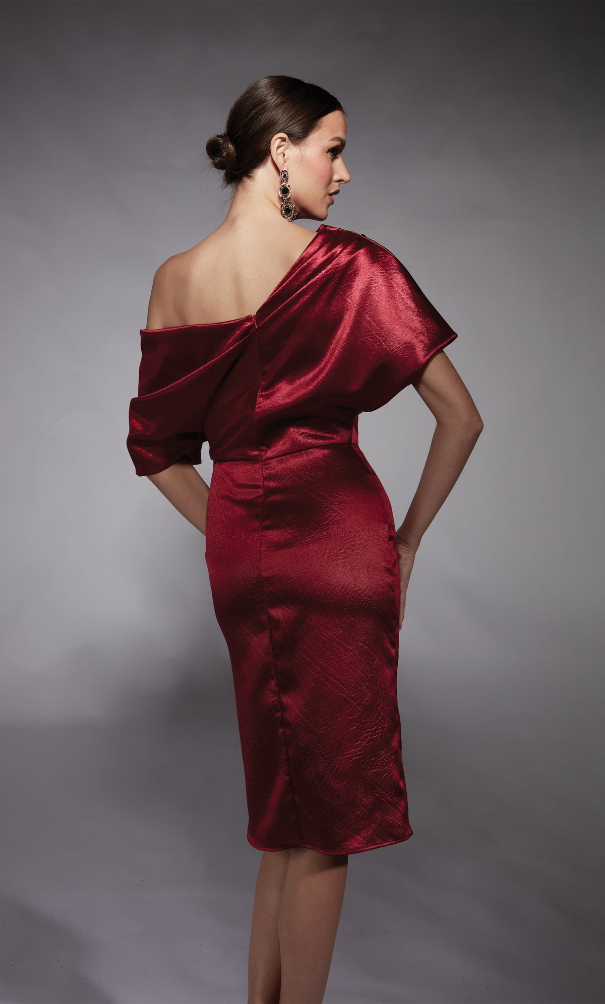 Alyce Paris 70060 신부 One Shoulder Elegant Straight Drest