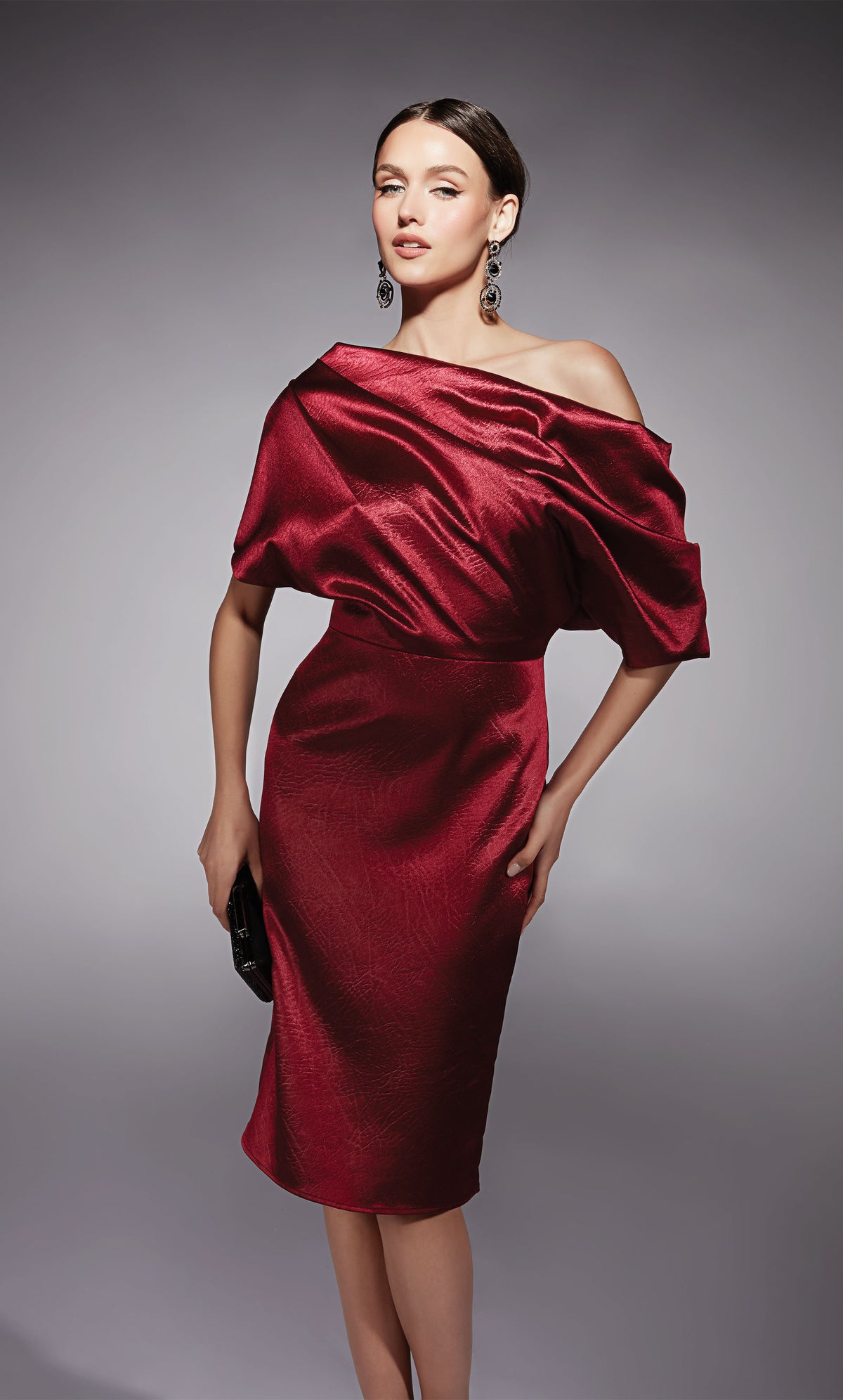 Alyce Paris 70060 신부 One Shoulder Elegant Straight Drest