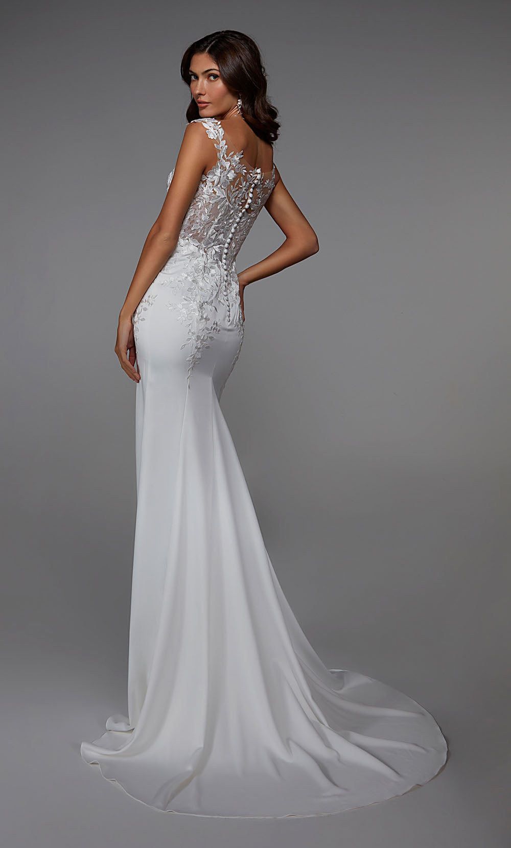 Alyce Paris 7026 Bridal с плеча Sexy Fit N Flare Plare