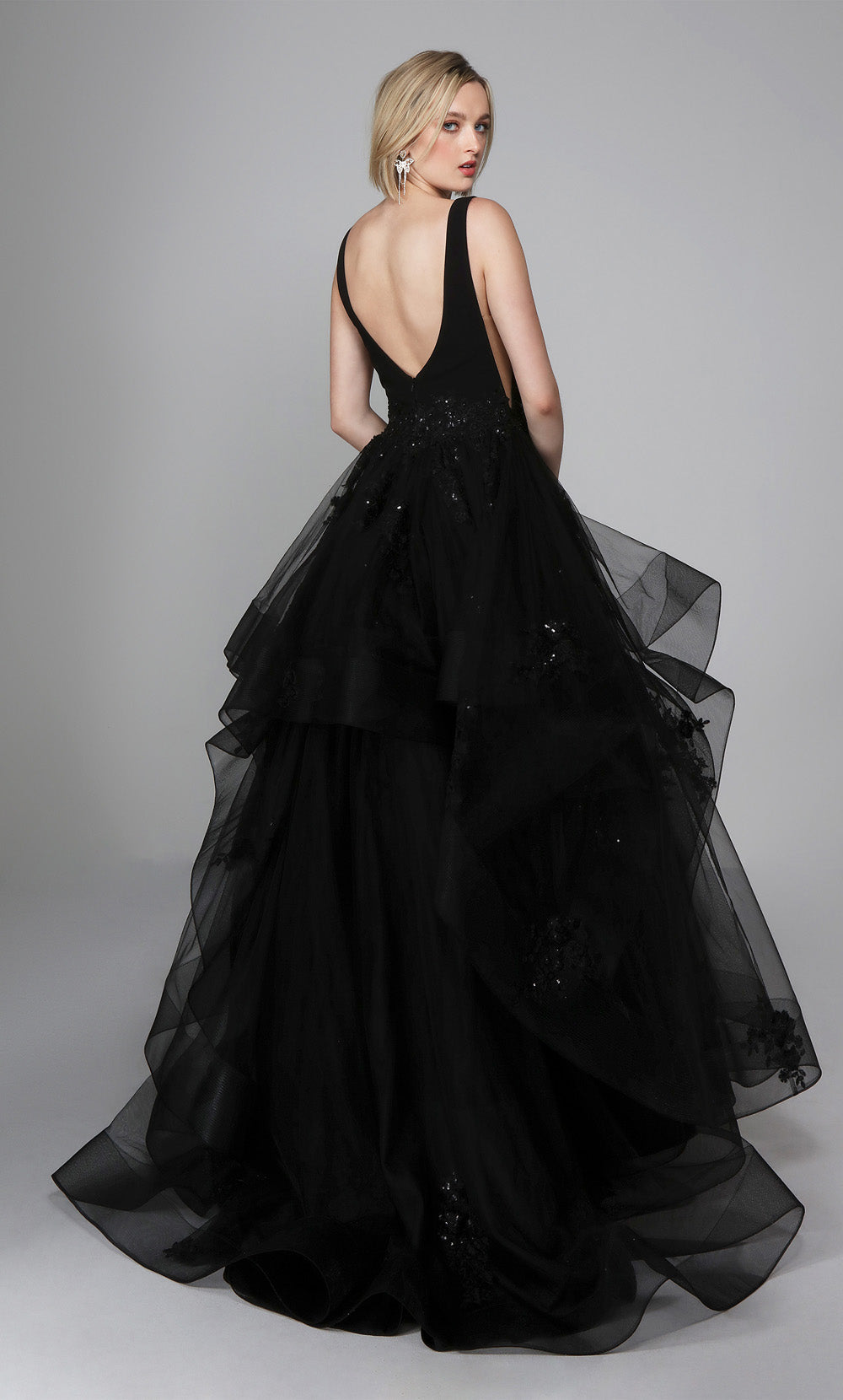 Alyce Paris 7040 신부 급락 폭포 볼 가운 드레스