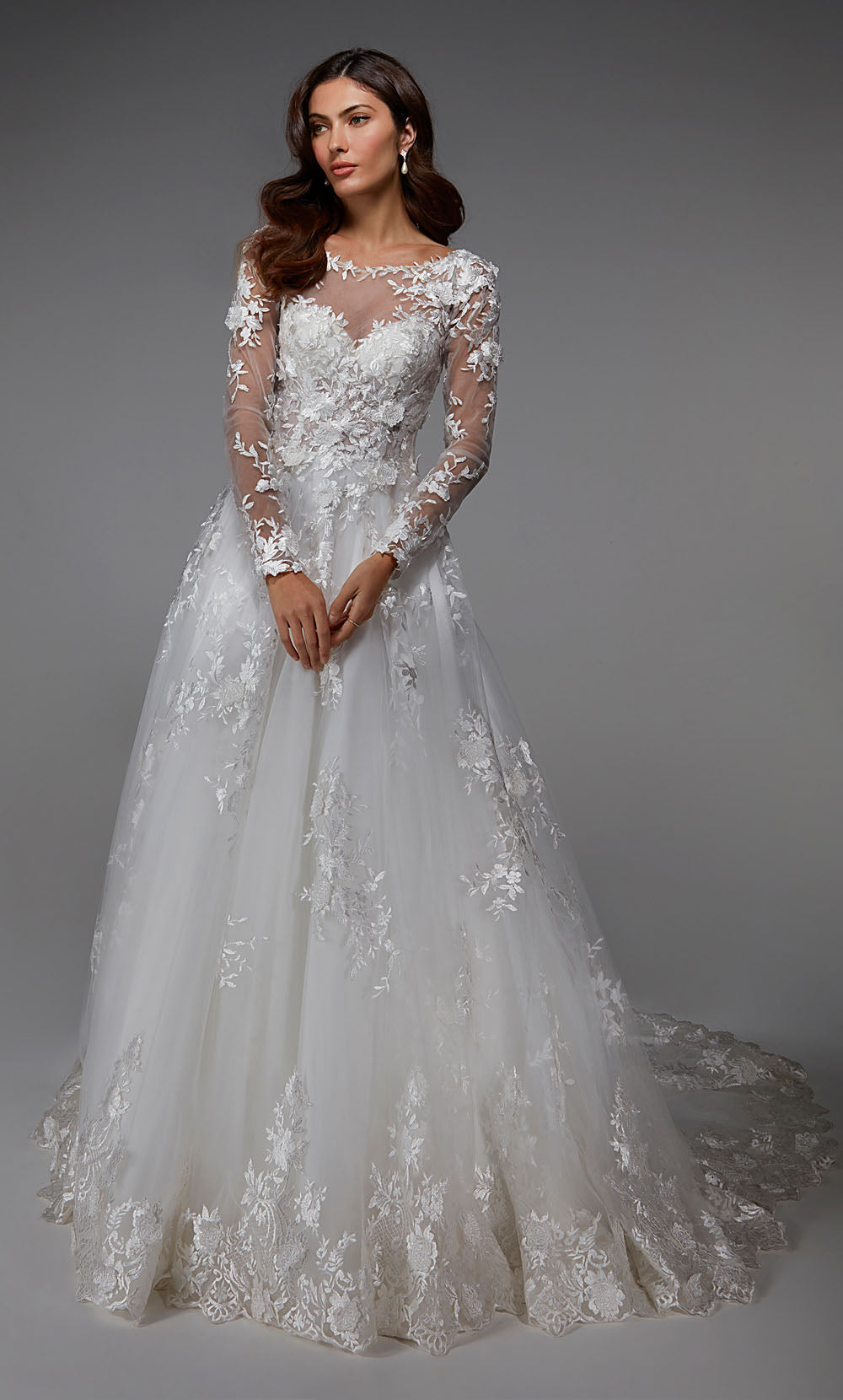 Alyce Paris 7046 Bridal Illusion Illusion иллюзия Ballgound Платье