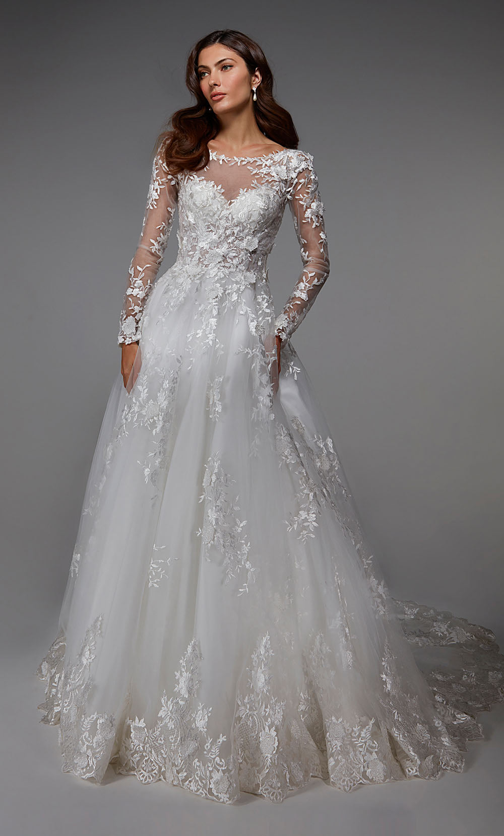 Alyce Paris 7046 Bridal Illusion Illusion иллюзия Ballgound Платье