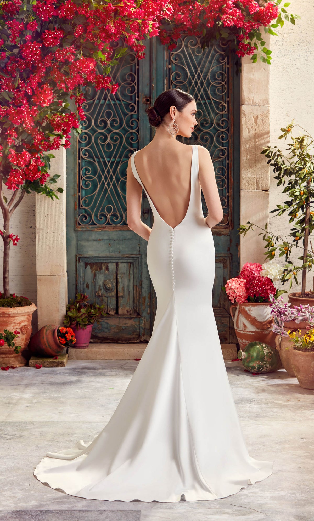 Alyce Paris 7052 Bridal Hunging Train Fit N Vestido de brea